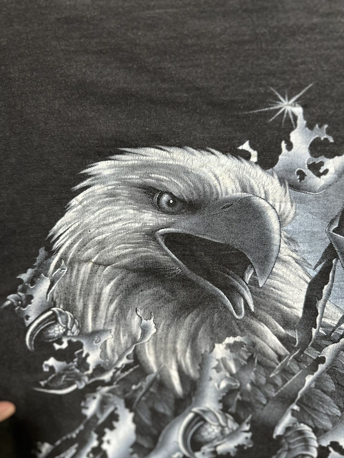 Sears Vintage Rock Eagle Faded Long Sleeve Tee Size US L / EU 52-54 / 3 - 9 Thumbnail
