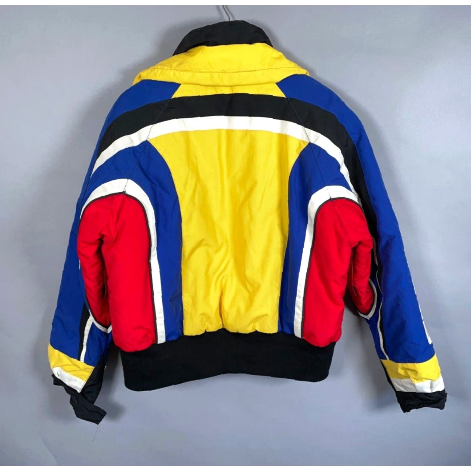 Vintage VINTAGE Polaris Jacket Women XL Yellow Blue Red 90s Bomber Full Zip Insulated Size XL / US 12-14 / IT 48-50 - 2 Thumbnail
