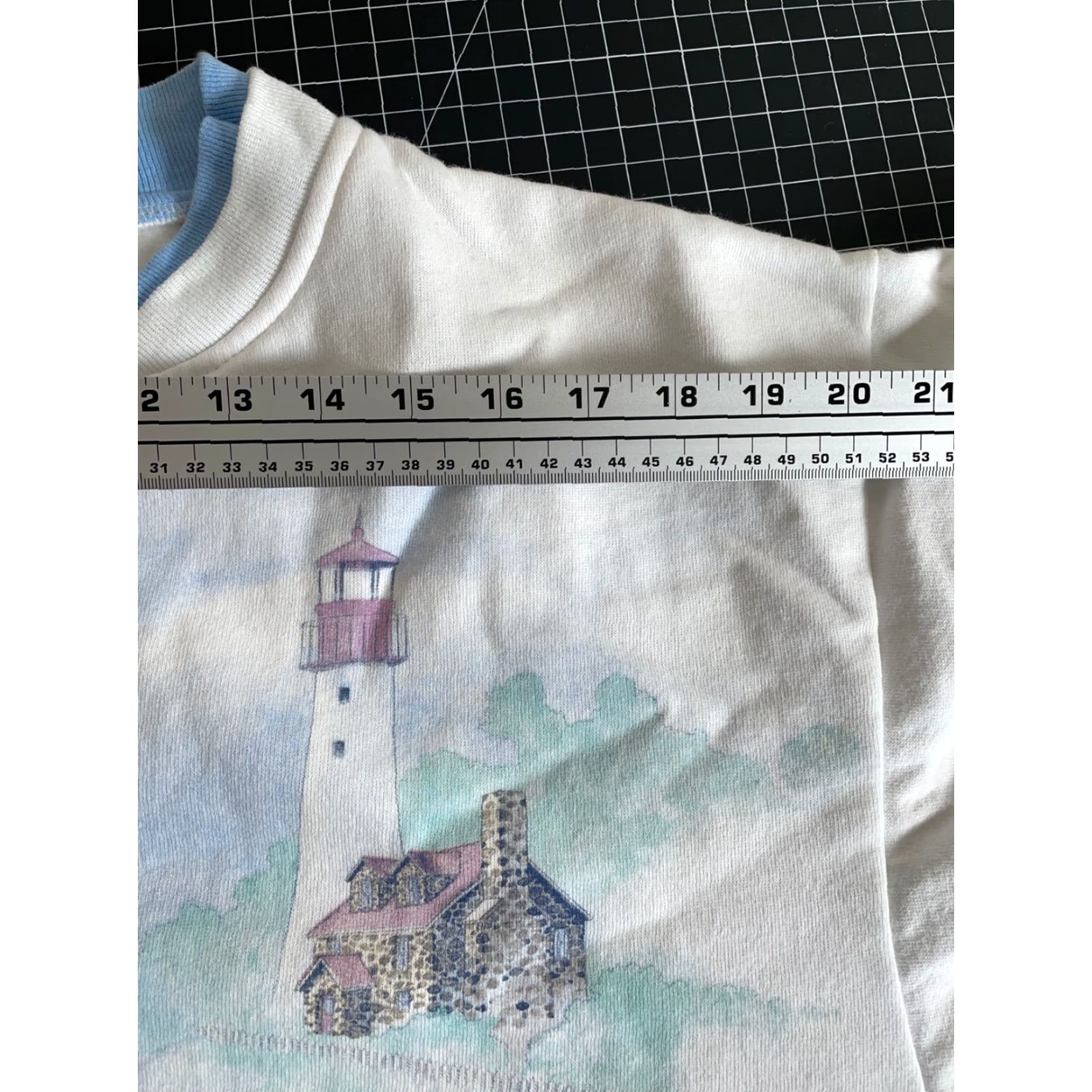 Doublet Artisans White Cardigan Sweatshirt Women's XL White Knit Double Collar Cardigan Geometric Print 90s Beach Nature Outdoor Graphic Print Button Front Size XL / US 12-14 / IT 48-50 - 7 Thumbnail