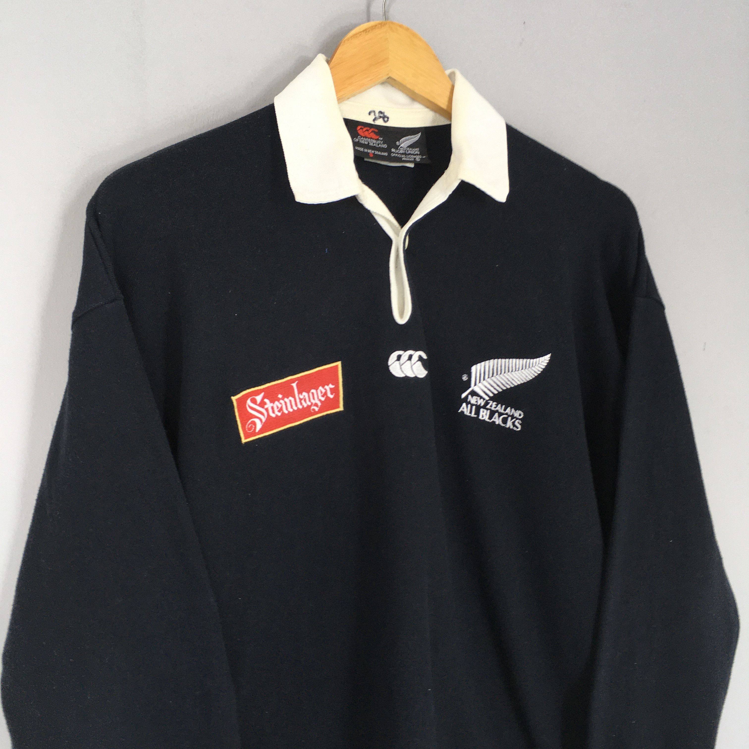 All Blacks Vintage Steinlager All Blacks Canterbury New Zealand Rugby Size US S / EU 44-46 / 1 - 3 Thumbnail