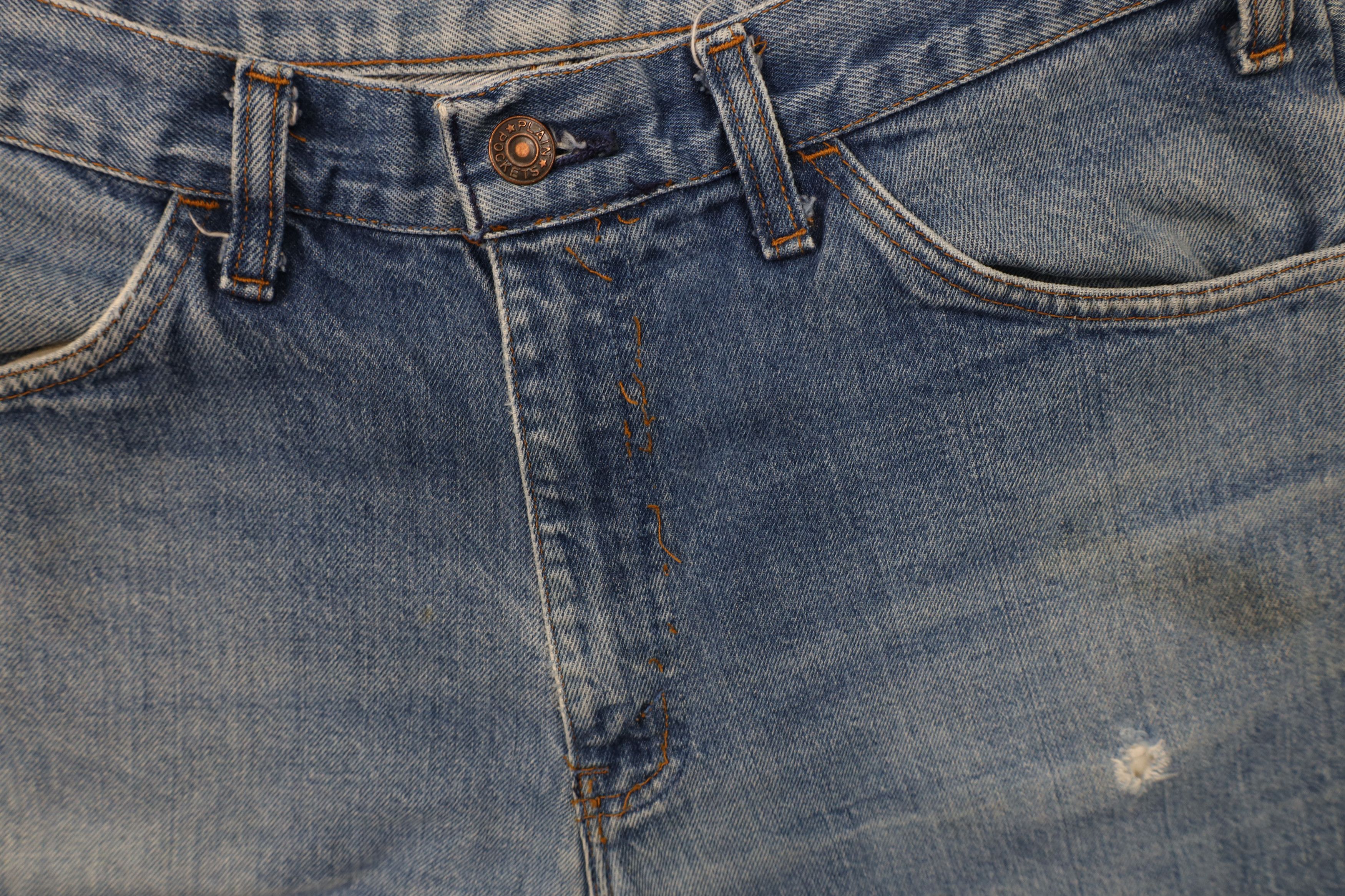 Vintage Vintage 70s Streetwear Straight Leg Denim Jeans Blue Cotton Size US 32 / EU 48 - 9 Thumbnail