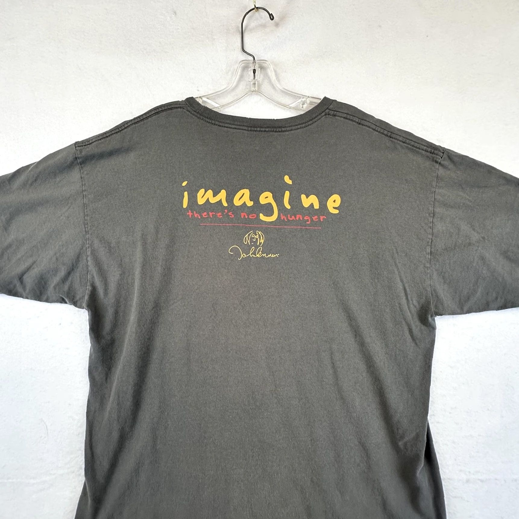 Hard Rock Cafe Hard Rock Cafe John Lennon Shirt Mens XL Gray Short Sleeve Crew Neck Graphic Print Vintage: No Music Rock Peace Size US XL / EU 56 / 4 - 7 Thumbnail