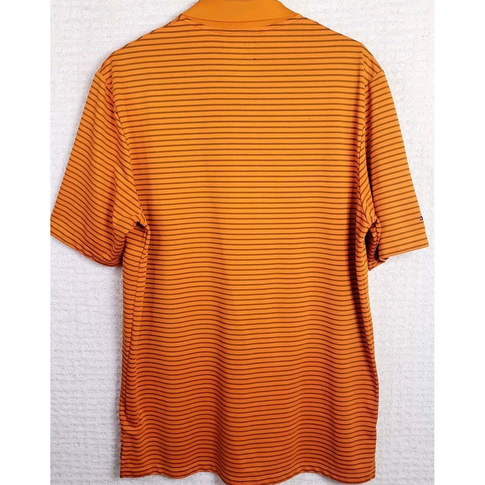 Adidas Adidas Polo Golf Shirt Short Sleeve Orange Striped Climacool M Mens VINTAGE? Size US M / EU 48-50 / 2 - 7 Thumbnail