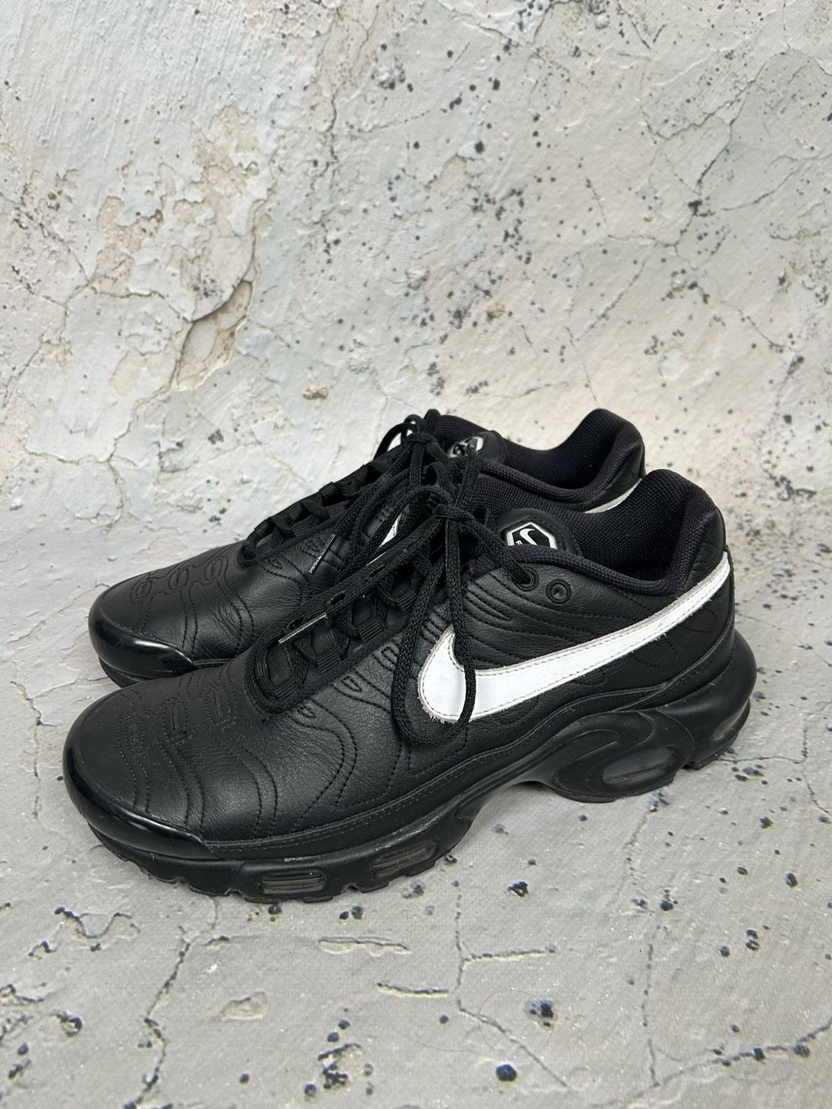 Nike Nike Air TN Black White Swoosh Streetwear Drill Rap Size US 8.5 / EU 41-42 - 3 Thumbnail