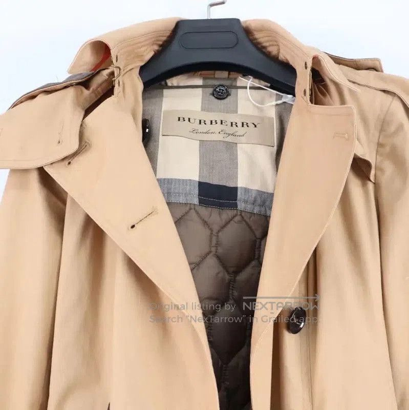 Burberry Burberry Women's Khaki Spring Autumn Trench Coat. Size XS / US 0-2 / IT 36-38 - 3 Thumbnail