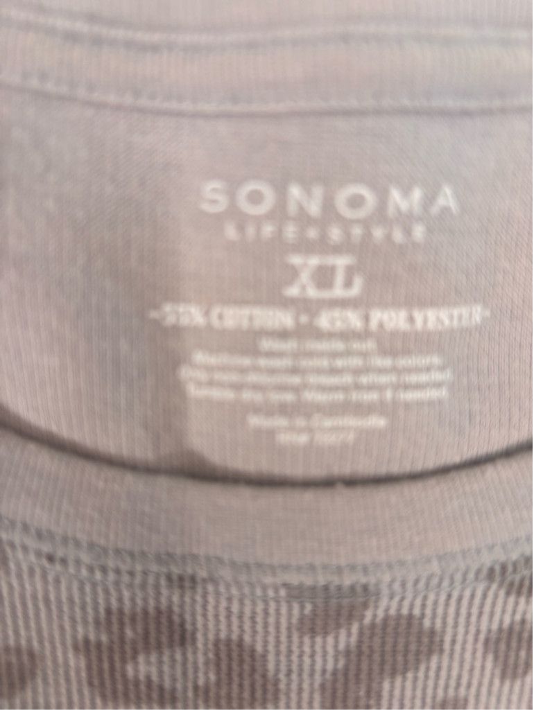 Sonoma Women's Sonoma Top XL Gray Leopard Print Long Sleeve Size XL / US 12-14 / IT 48-50 - 9 Thumbnail