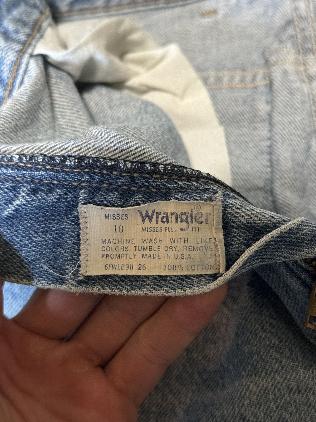 Vintage × Wrangler Vintage 80s 90s Wrangler Straight Leg Light Wash Faded Jeans Size 26" / US 2 / IT 38 - 4 Thumbnail