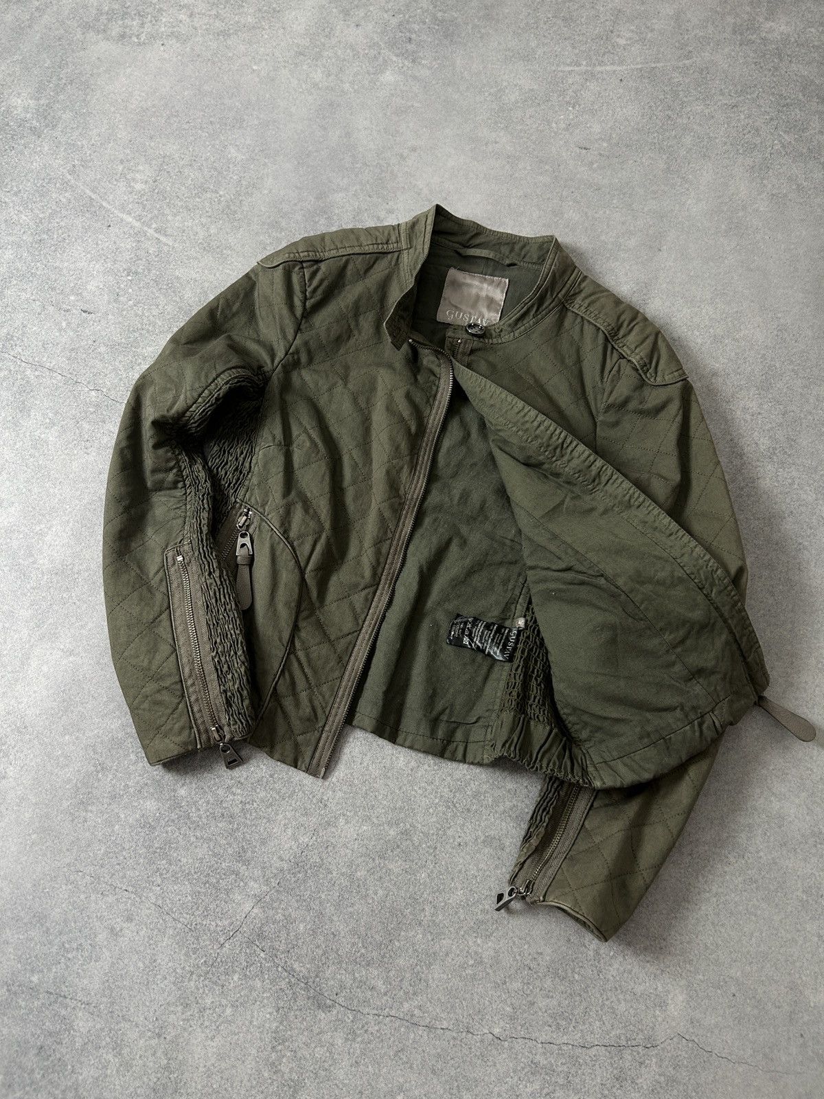 Japanese Brand Gustav biker denim jacket women’s luxury avant-garden Size M / US 6-8 / IT 42-44 - 2 Thumbnail