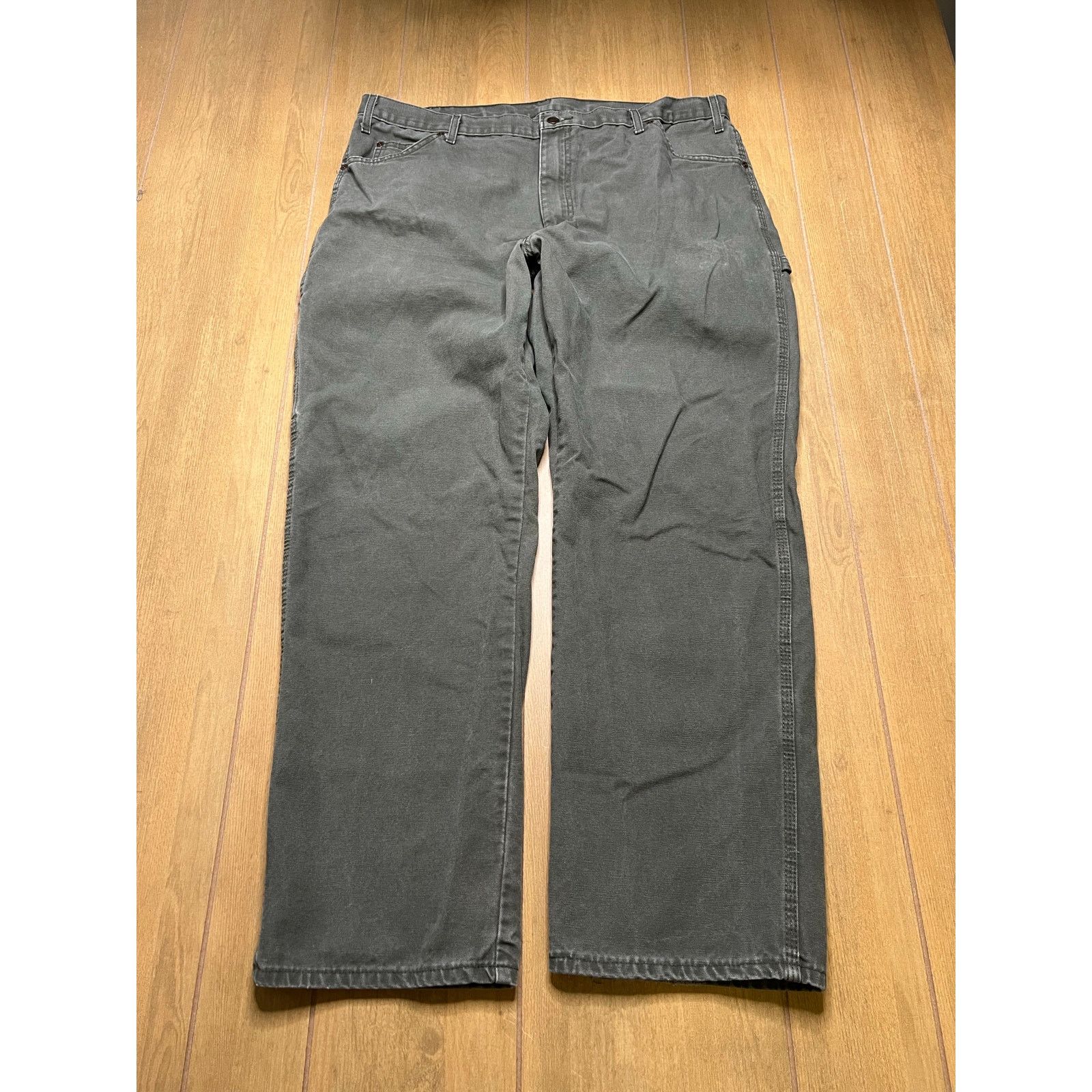Dickies Vintage Dickies carpenter pants olive green Sz 40x32 baggy Size US 40 / EU 56 - 2 Thumbnail