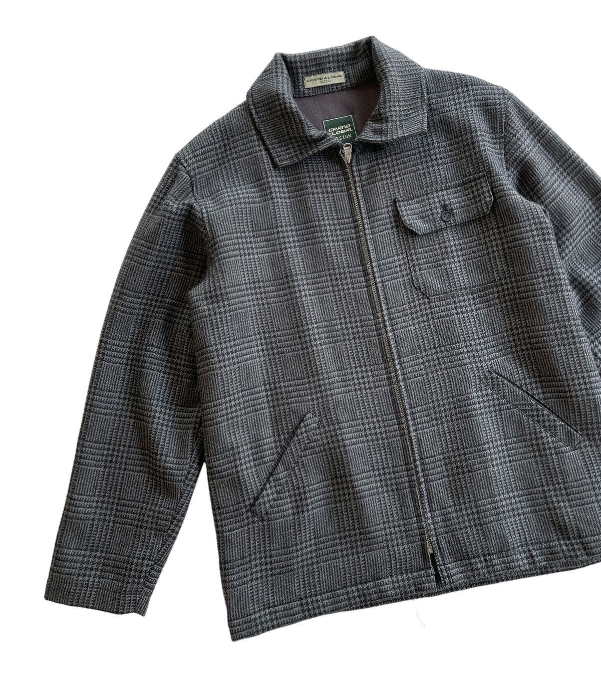 Global Work Grand Global Japan Wool Houndstooth Jacket Size US M / EU 48-50 / 2 - 6 Thumbnail