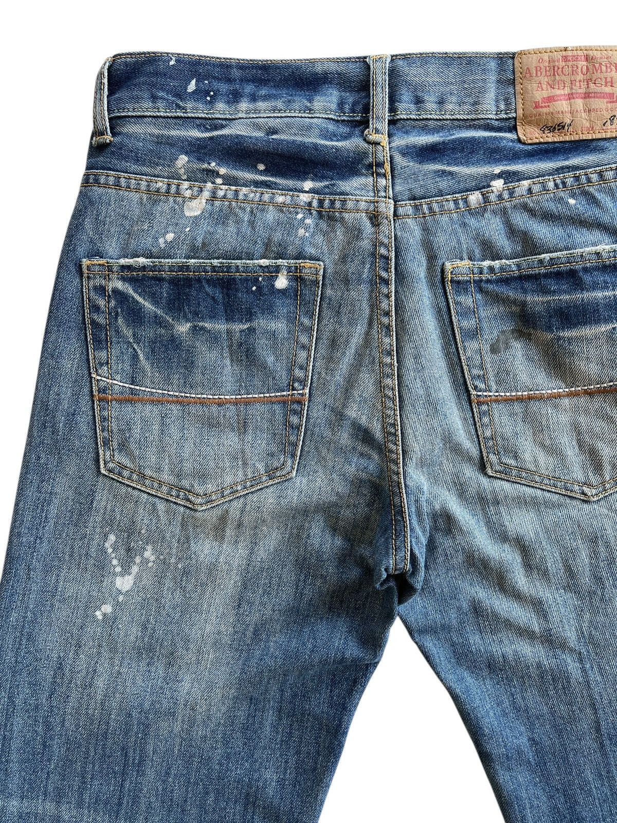Abercrombie & Fitch Distressed Paint Splatters Denim Size US 30 / EU 46 - 8 Thumbnail