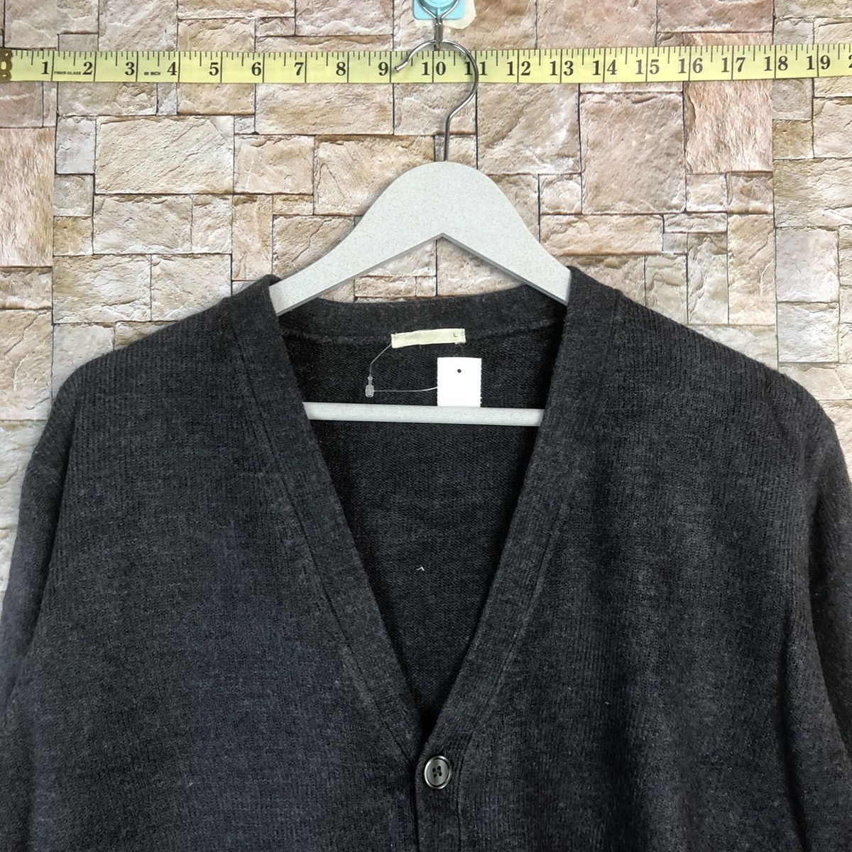 GU GU plain faded vintage Grey Knitwear cardigan #A2 Size US L / EU 52-54 / 3 - 4 Thumbnail