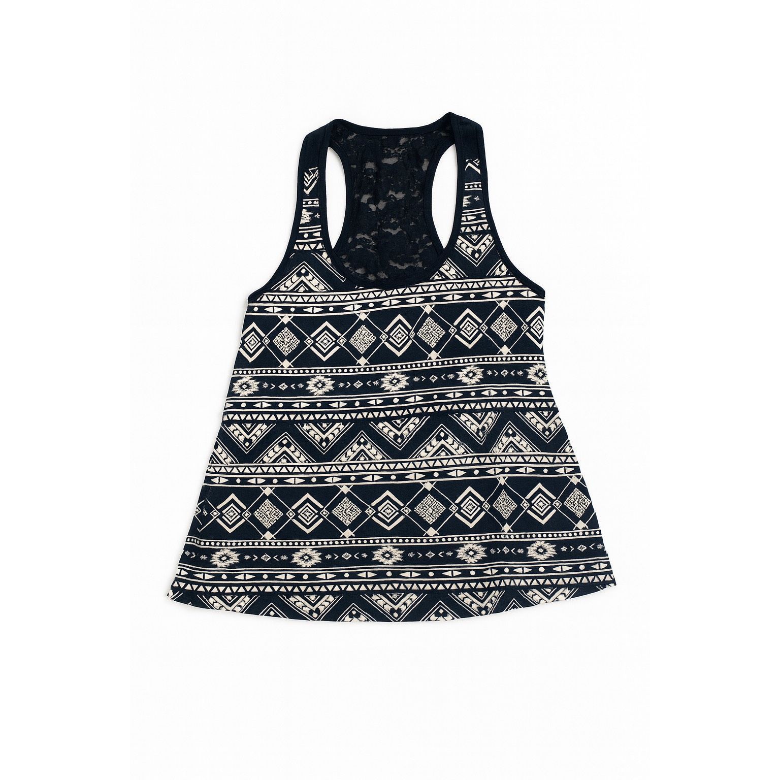 Forever 21 Forever 21 Black Beige Aztec Geometric Print Racerback Tank Size S / US 4 / IT 40 - 2 Thumbnail