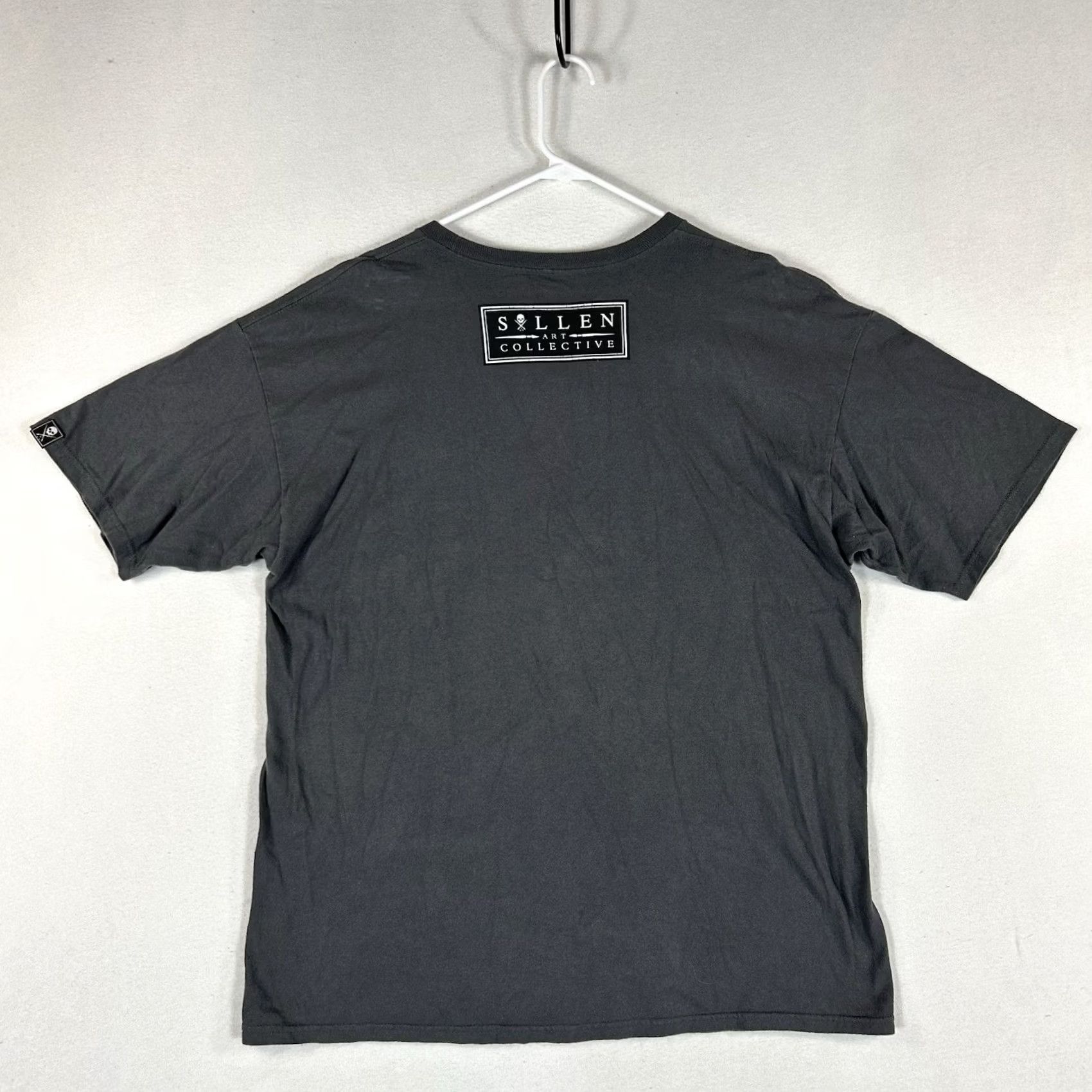 Vintage Sullen Art Collective T-Shirt Mens XL Short Sleeve Gray Kraken Skull Graphic Tee Size US XL / EU 56 / 4 - 5 Thumbnail