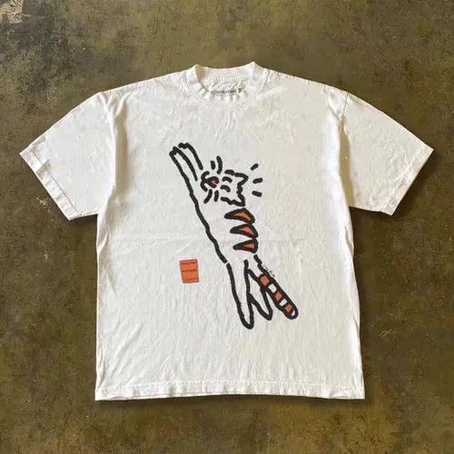 VIBE Casual retro cat print cotton t-shirt Size US M / EU 48-50 / 2 - 7 Thumbnail