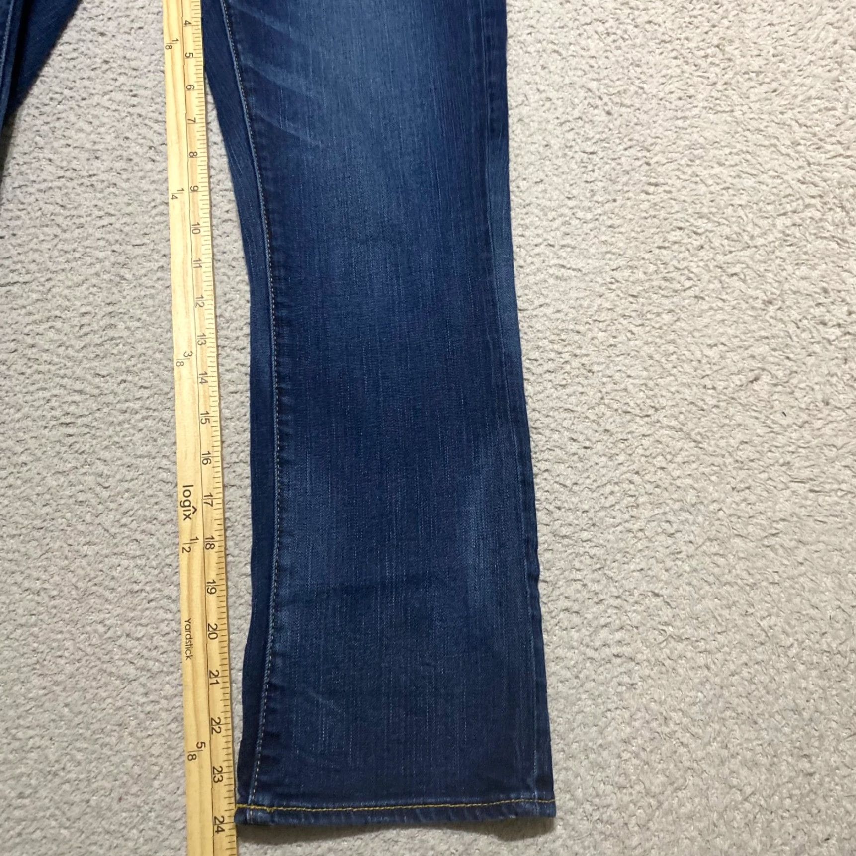 American Eagle Outfitters American Eagle Outfitters Jeans Cropped Women's 6 Blue Denim Dark Wash Stretch Crop 5-Pocket Regular Womens Size 28" / US 6 / IT 42 - 6 Thumbnail