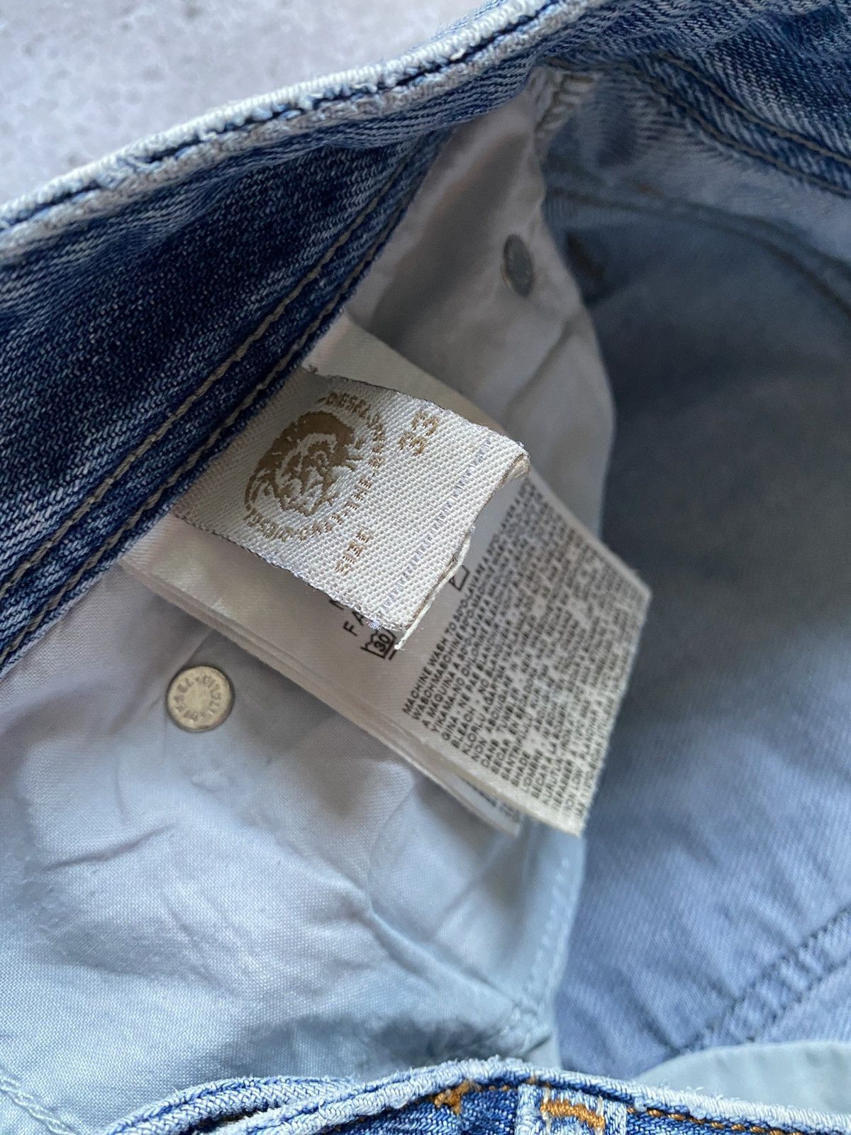 Diesel × If Six Was Nine × Japanese Brand 🔥VNTG Diesel Denim ashed baggy jeans Le Grand Bleu (L.G.B.) Size US 33 - 14 Thumbnail