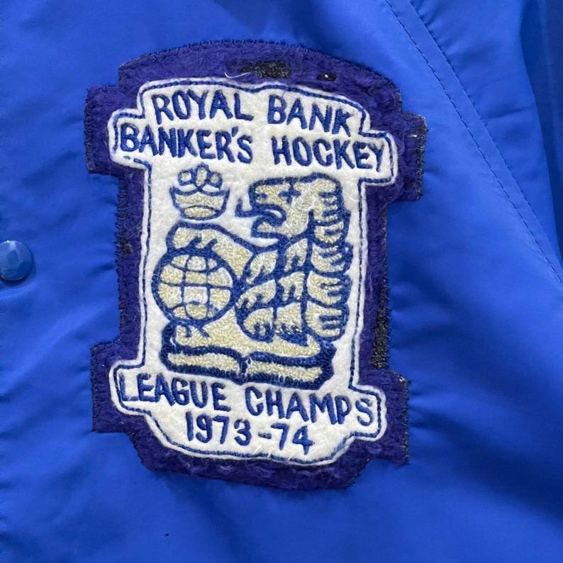 NHL × Vintage Vintage 70s Royal Bank of Canada Banker’s Hockey League Size US XL / EU 56 / 4 - 2 Thumbnail
