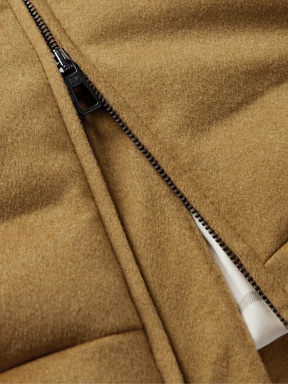 Loro Piana o1w1db10724 Cashmere Hooded Down Gilet in Brown Size US XXL / EU 58 / 5 - 3 Thumbnail