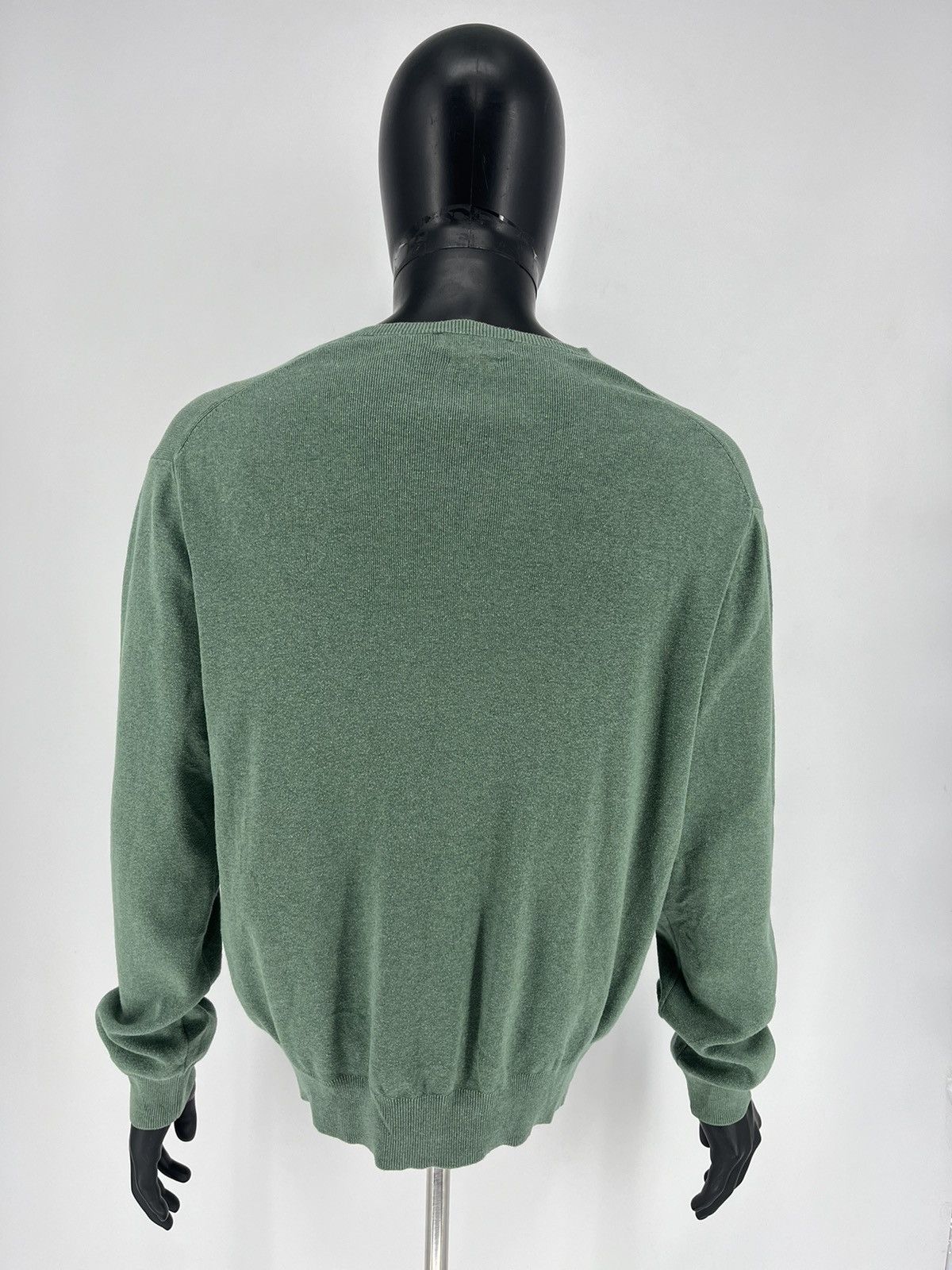 Polo Ralph Lauren × Ralph Lauren × Vintage Vintage Polo Ralph Lauren V-Neck Sweater 90s Green Size US L / EU 52-54 / 3 - 7 Thumbnail