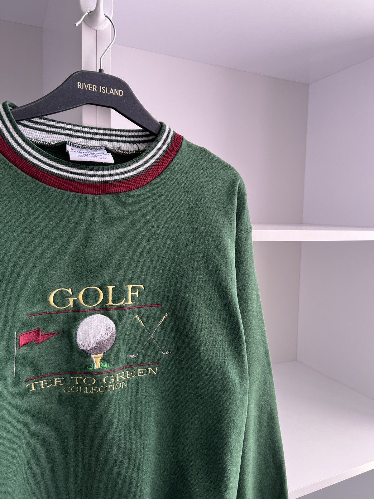 Designer × Vintage Vintage Golf Tee To Green Collection Sweatshirt Size US M / EU 48-50 / 2 - 6 Thumbnail
