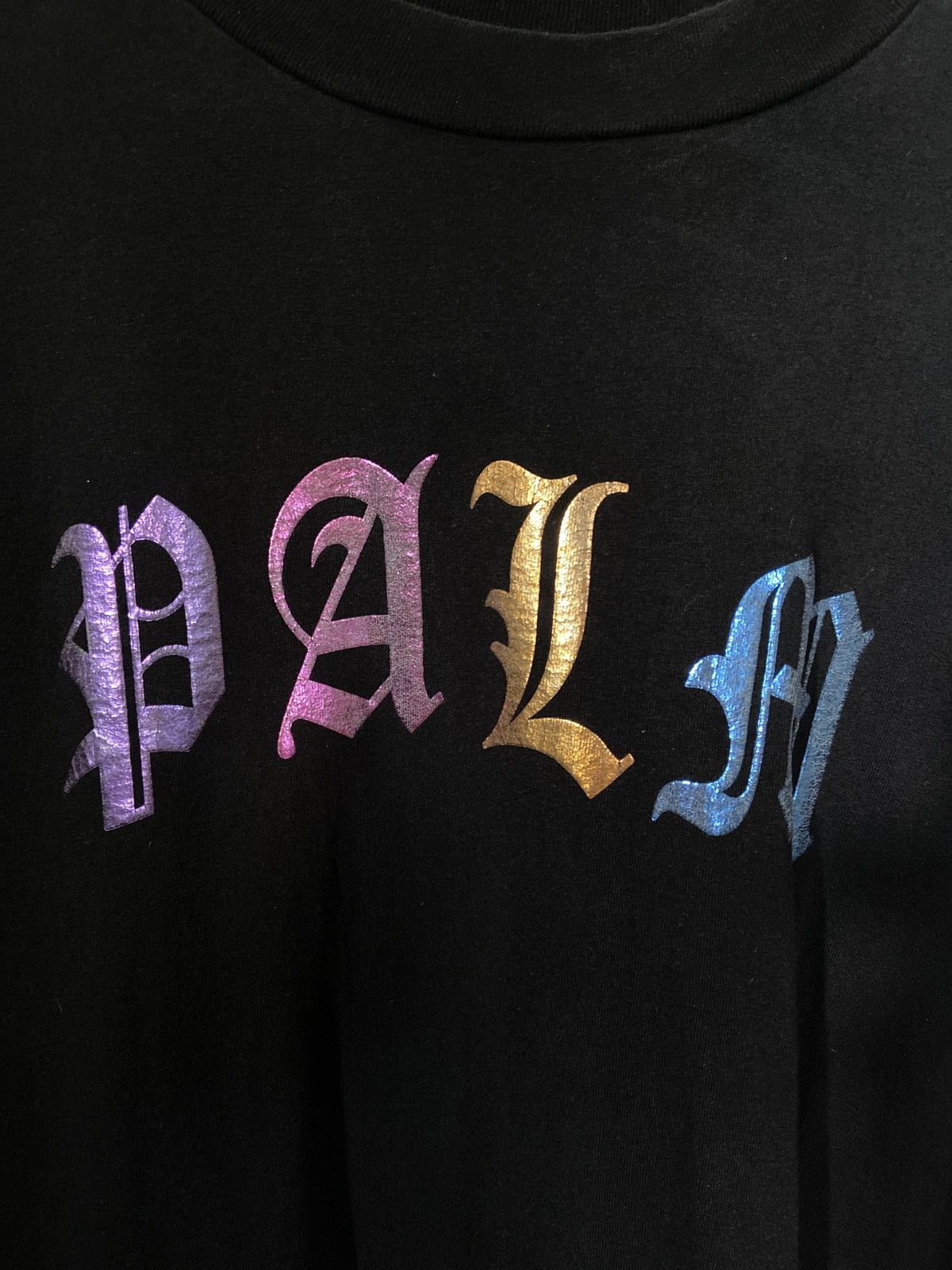 Palm Angels Palm Angels Gothic Logo T-Shirt Size US S / EU 44-46 / 1 - 7 Thumbnail
