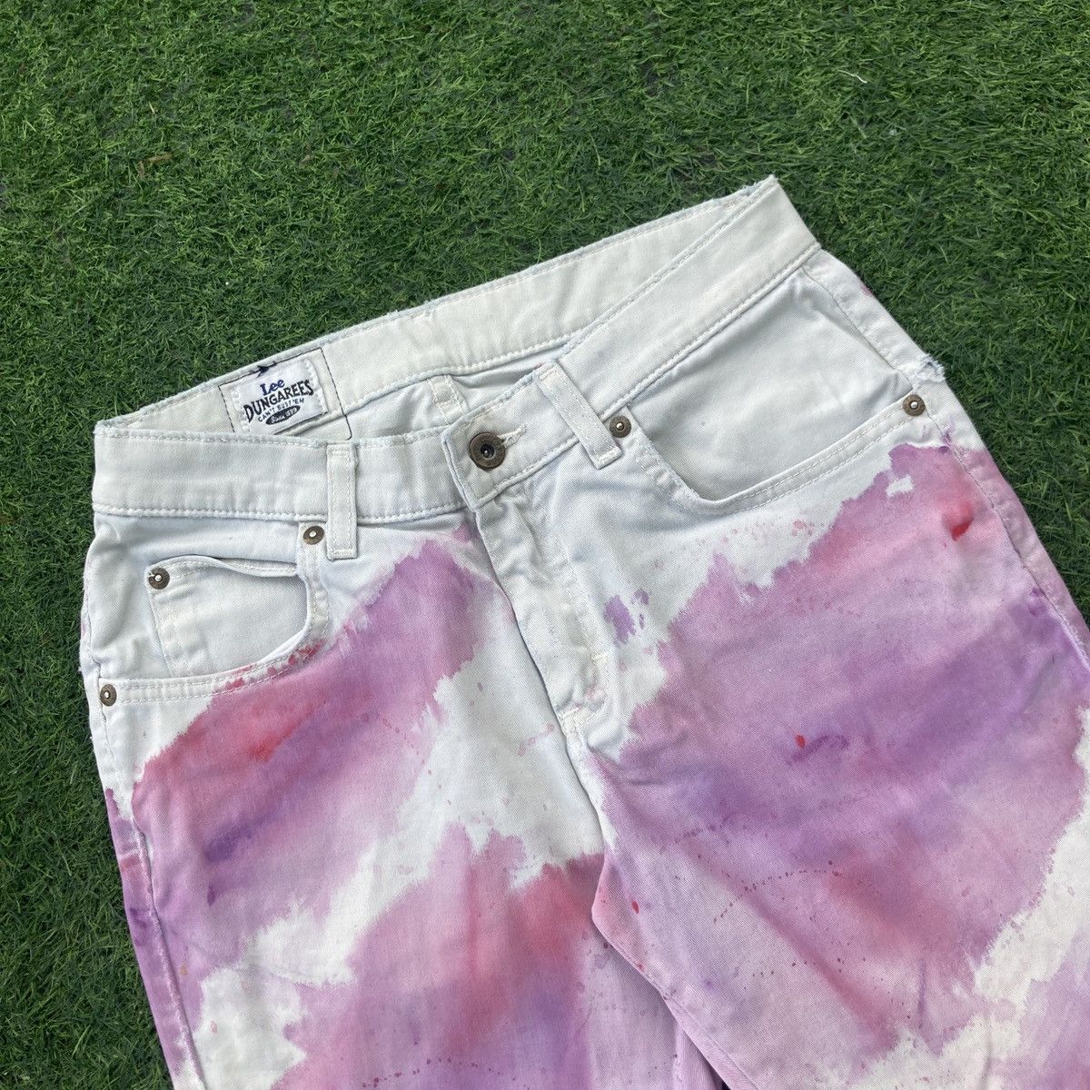 Lee LEE DUNGAREES BOOTCUTS TIE DYE PANTS Size 28" / US 6 / IT 42 - 3 Thumbnail