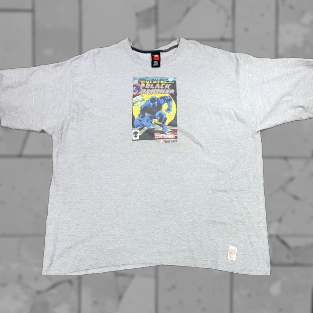 Ecko Unltd. VTG Ecko Unltd Marvel Black Panther Gray Short Sleeve Shirt 3XL Mens USA Made Shirt Size US XXL / EU 58 / 5 - 1 Thumbnail