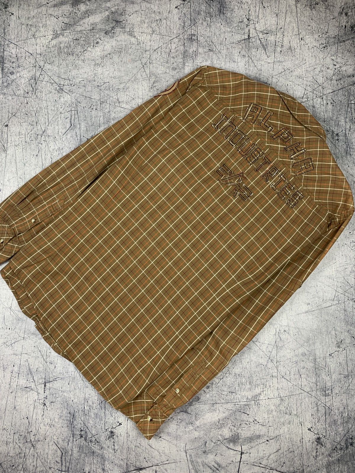 Alpha Industries Vintage Y2K Alpha Industries Patchwork Military Shirt Plaid Size US XXL / EU 58 / 5 - 1 Thumbnail