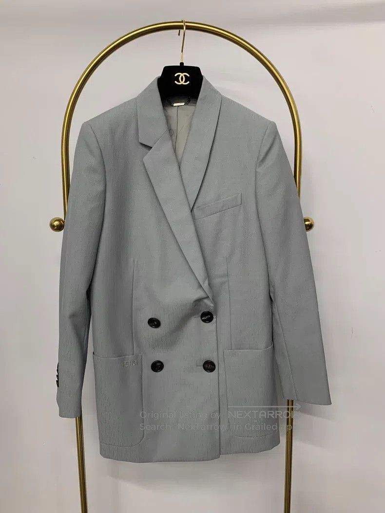 Fendi Fendi Blue oversized blazer Size XS / US 0-2 / IT 36-38 - 1 Thumbnail