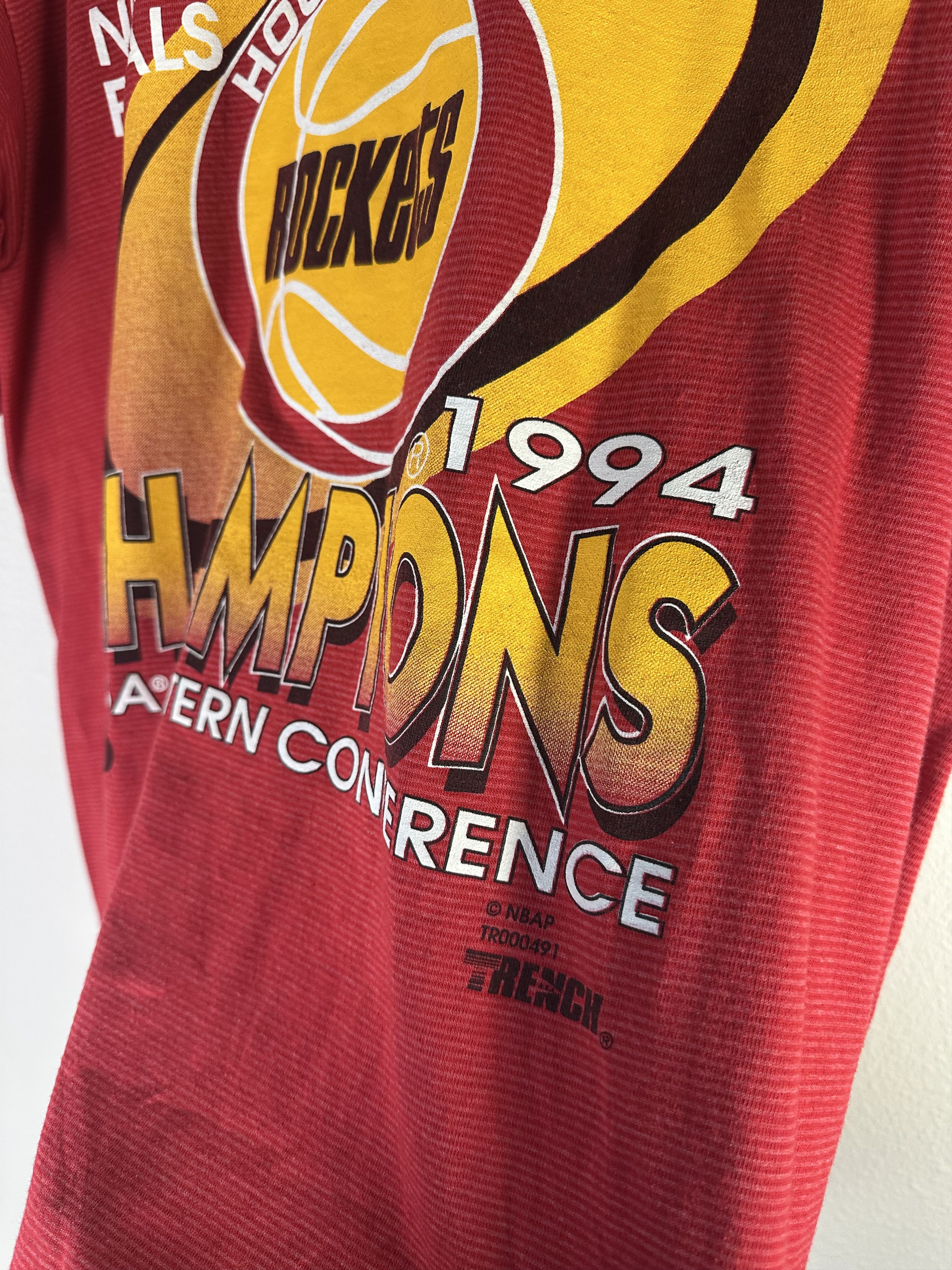 Vintage Vintage 1994 Houston Rockets Western Conference Champs Tee Size US XL / EU 56 / 4 - 3 Thumbnail