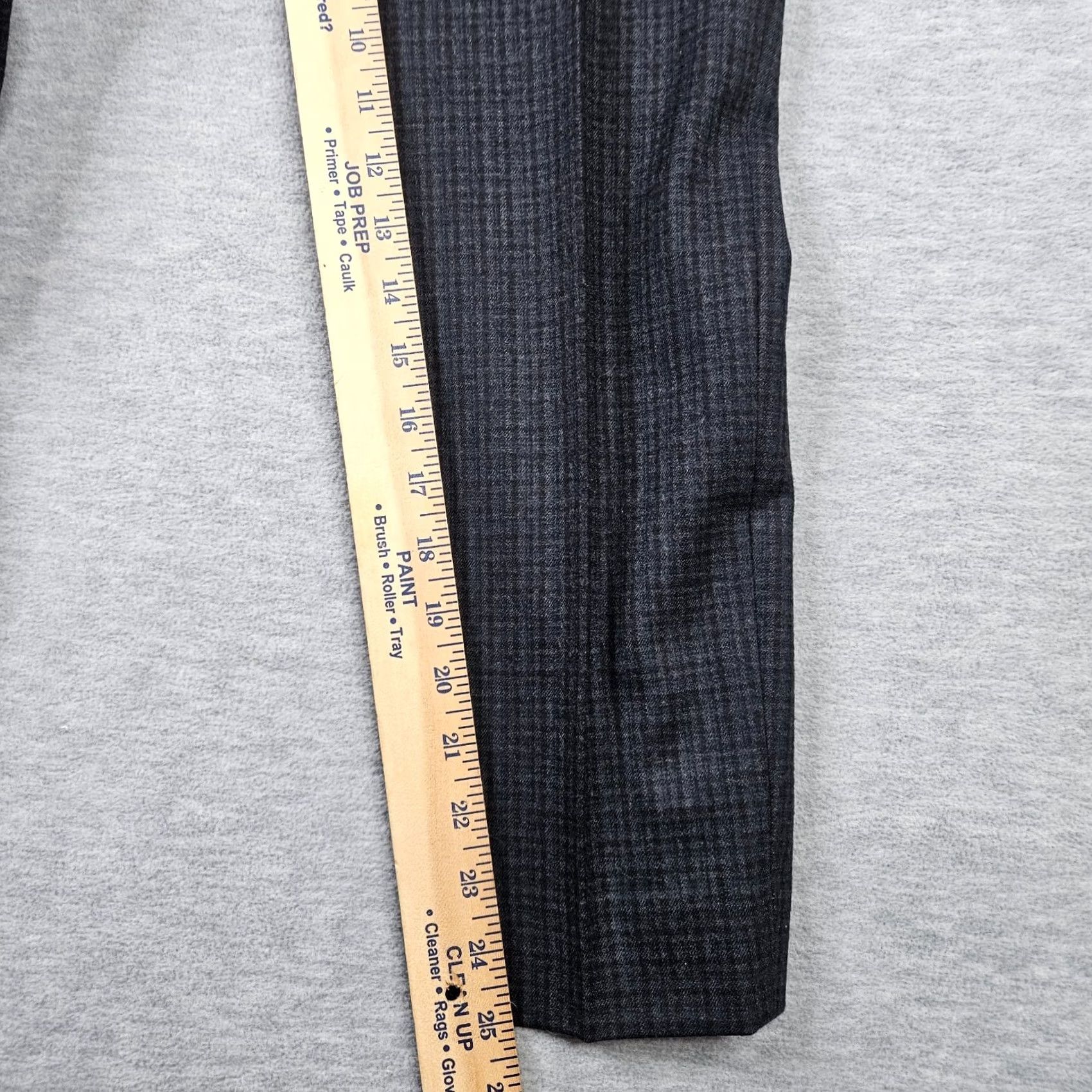 Theory Theory Luxe Women's Ankle Pants Regular Size 36 Black Gray Check Wool Blend Dry Clean Only Vintage: No Size 25" / US 0 / IT 36 - 5 Thumbnail