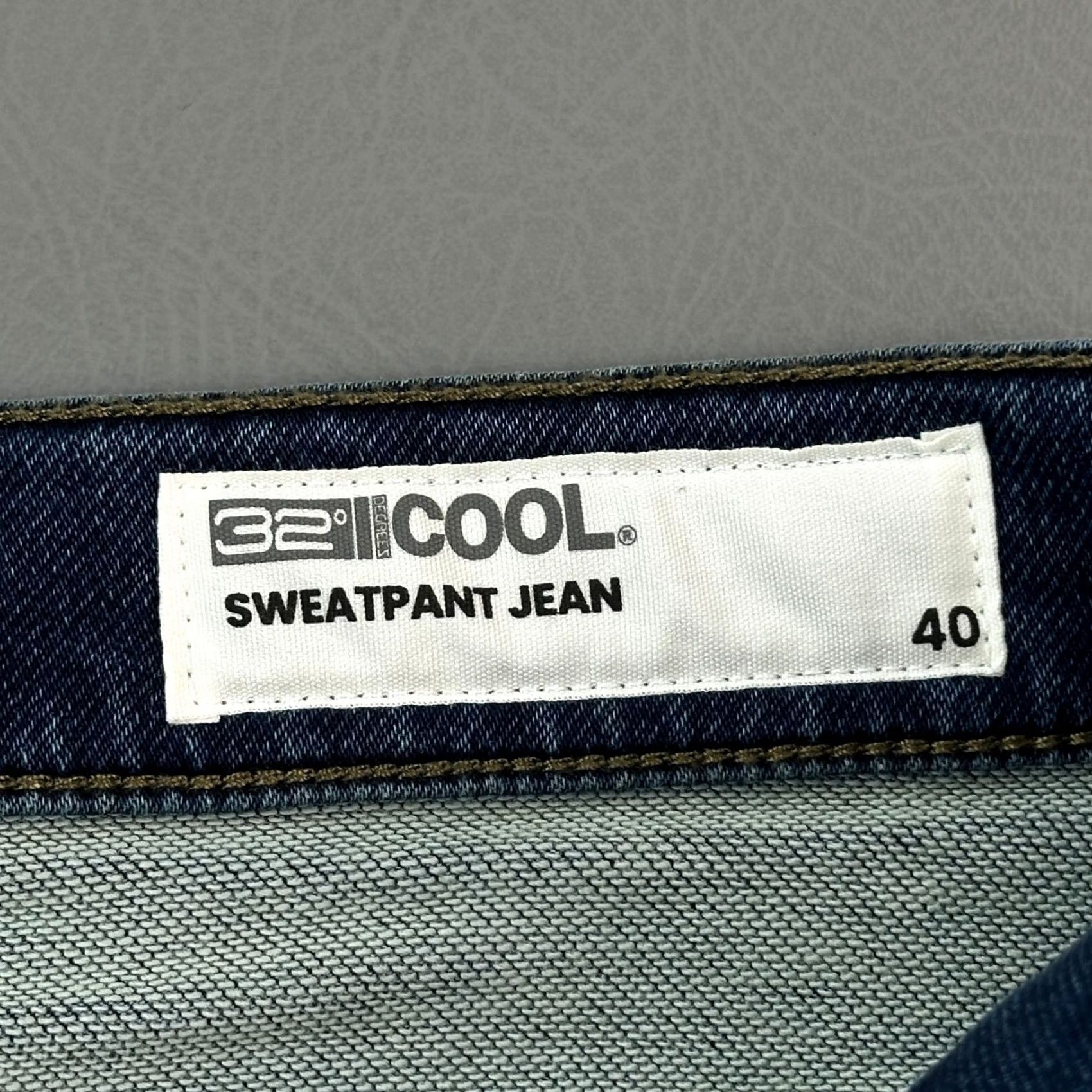 Vintage 32 Degrees Jeans Mens 40x32 Dark Wash Denim Straight Stretch NWT Velcro? Size US 40 / EU 56 - 7 Thumbnail