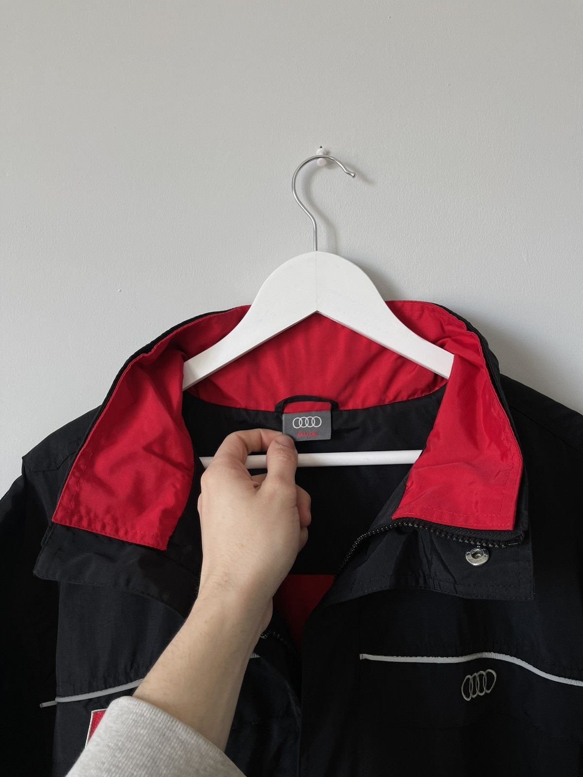 Audi AUDI S-Line Hooded Nylon Transformer Jacket Windbreaker Size US XL / EU 56 / 4 - 5 Thumbnail