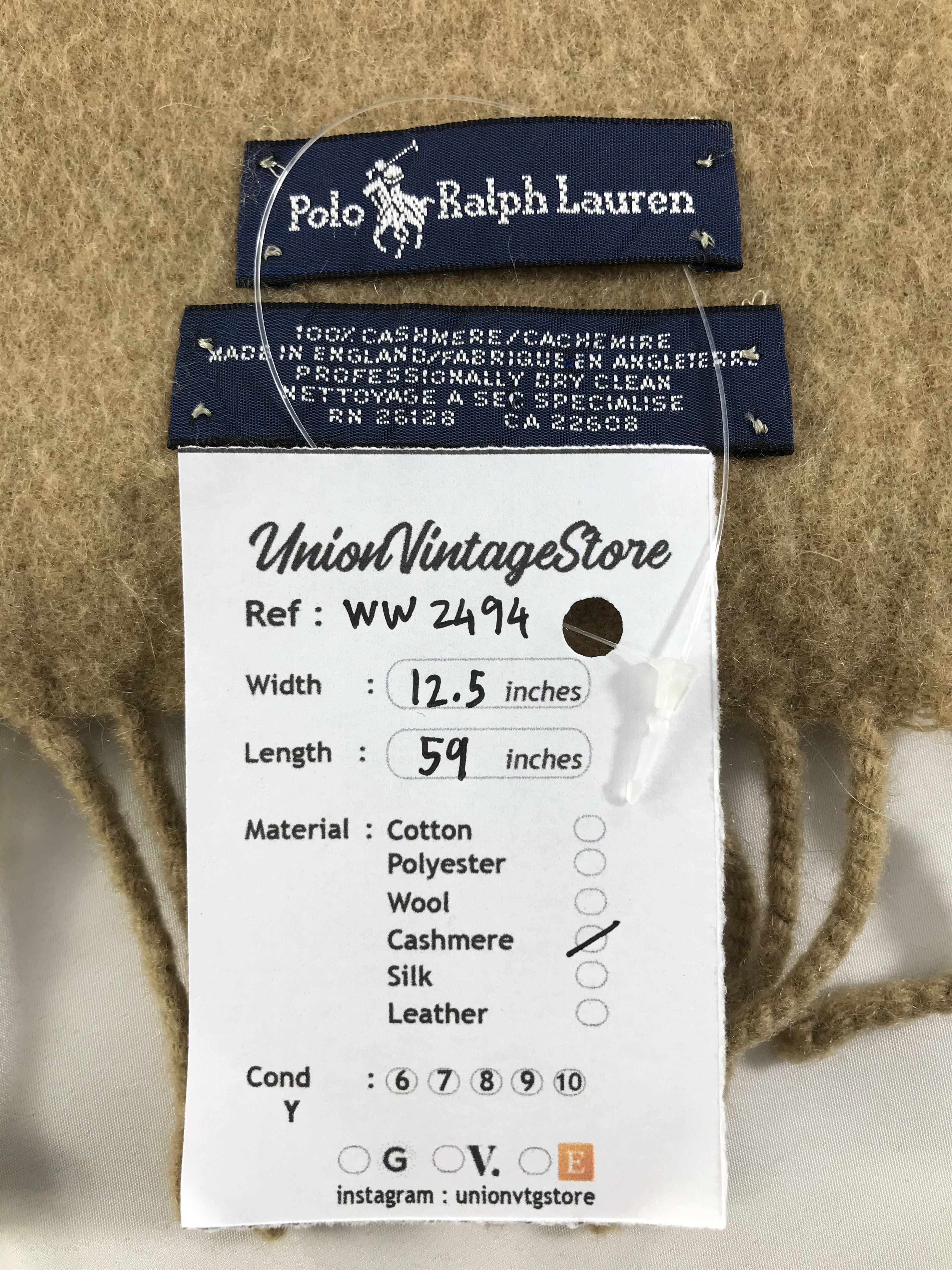 Polo Ralph Lauren × Vintage Polo Ralph Lauren Scarf / Muffler / Neckwear - WW2494 Size ONE SIZE - 5 Thumbnail