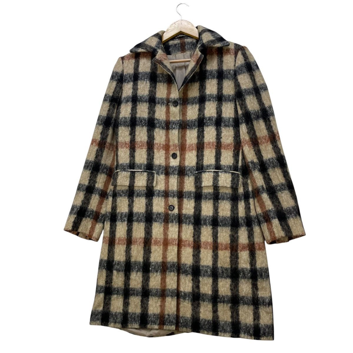 DAKS 💥Vintage Daks London Checked Alpaca Wool Jacket Size M / US 6-8 / IT 42-44 - 3 Thumbnail
