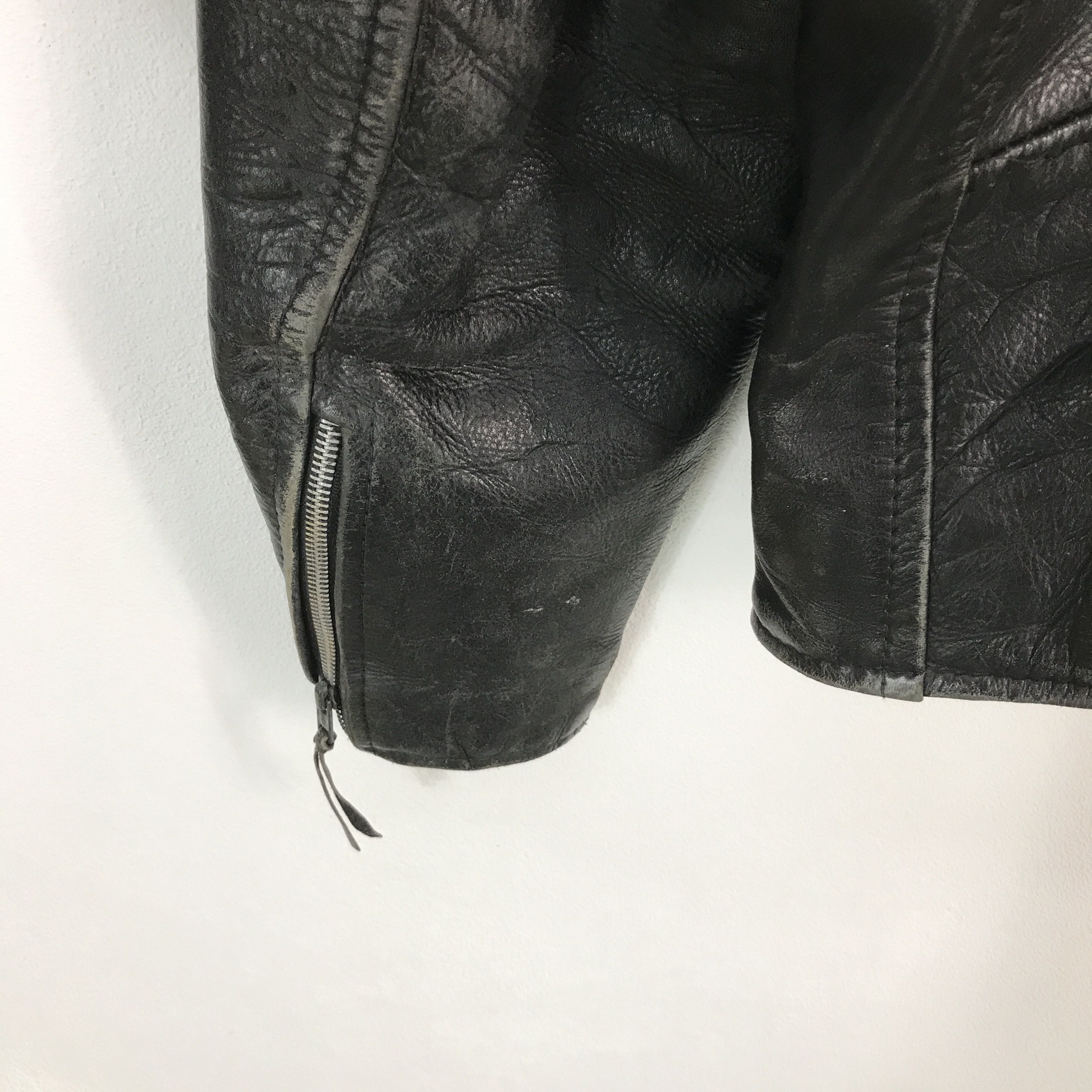 Japanese Brand × Leather 🔥First Double collar Leather jacket Size US M / EU 48-50 / 2 - 7 Thumbnail