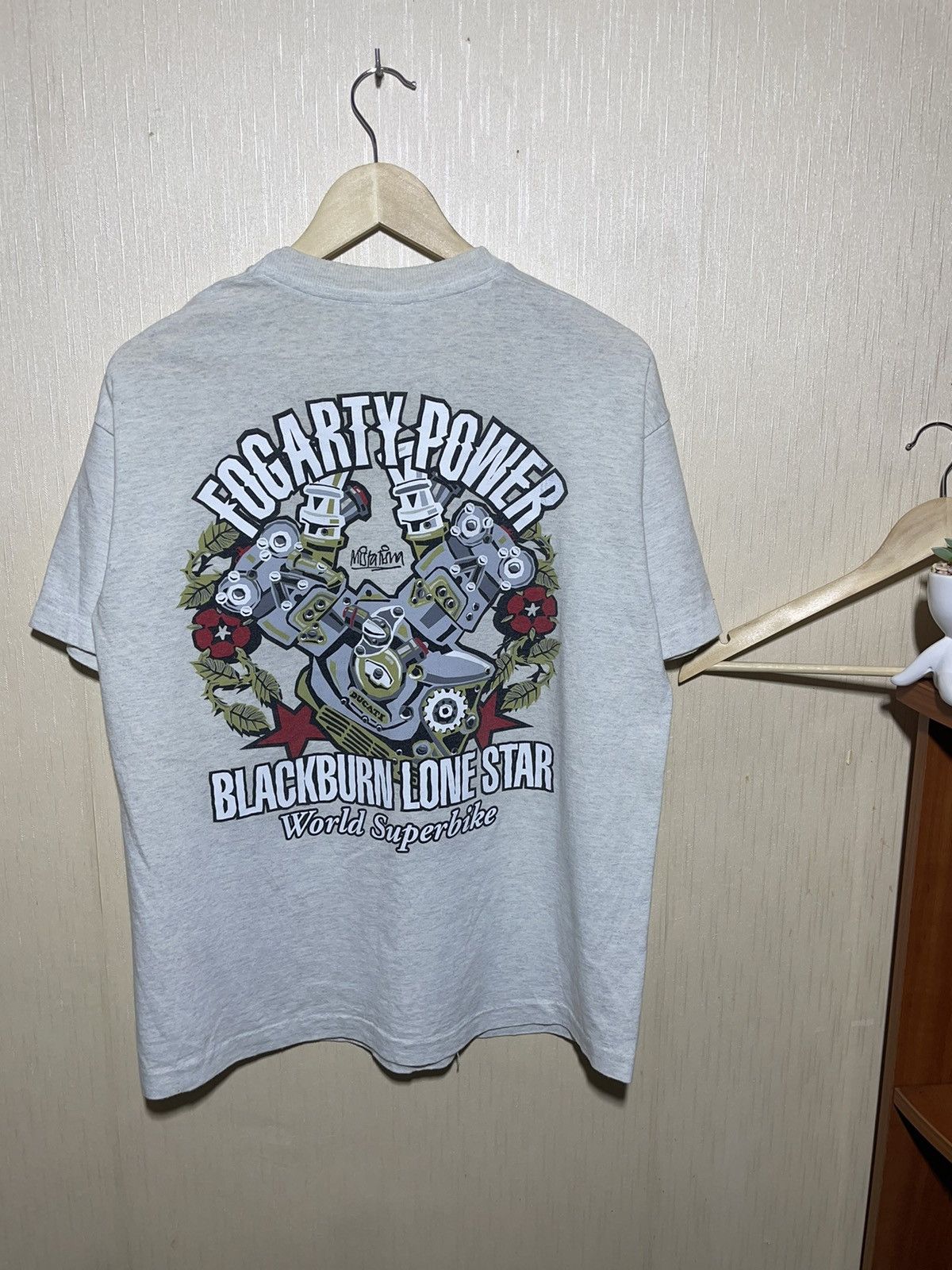 Ducati × Vintage Ducati Vintage Racing T shirt 90s Fogarty Size US L / EU 52-54 / 3 - 3 Thumbnail