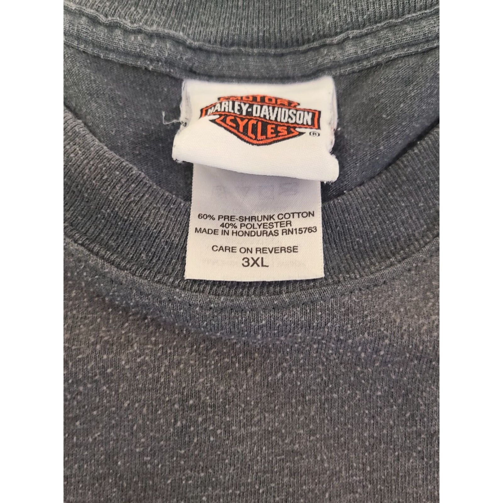Harley Davidson Harley-Davidson T Shirt Men 3XL Gray Milwaukee Motorcycle Graphic Solid Crew Short Sleeve Cotton Blend Polyester Blend Regular Size US XXL / EU 58 / 5 - 3 Thumbnail
