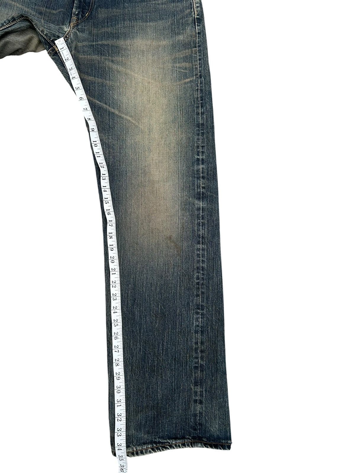 Kapital Vintage Edwin 505ZX Selvedge Distressed Denim Jeans Size US 38 / EU 54 - 22 Thumbnail