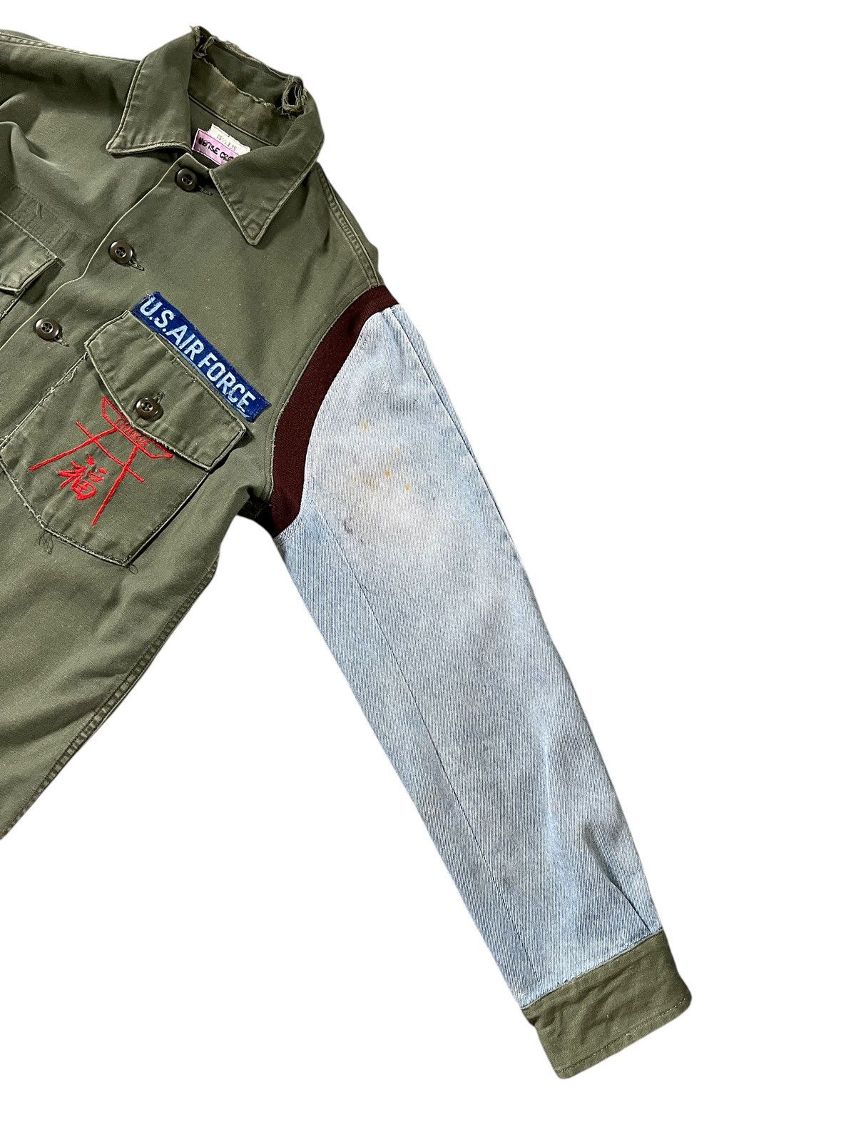 Japanese Brand Noise Craft Rebuilt Hybrid Army Button Shirt Size US L / EU 52-54 / 3 - 11 Thumbnail