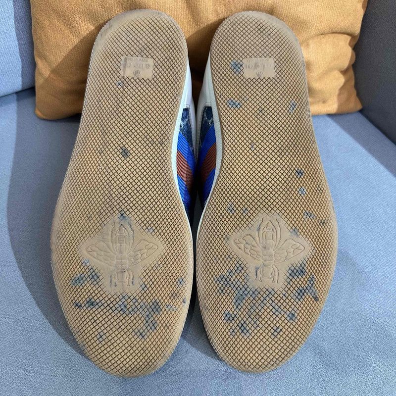 Gucci Gucci Screener Denim Fashion Sneakers for Men - Size US 8 / EU 41 - 4 Thumbnail