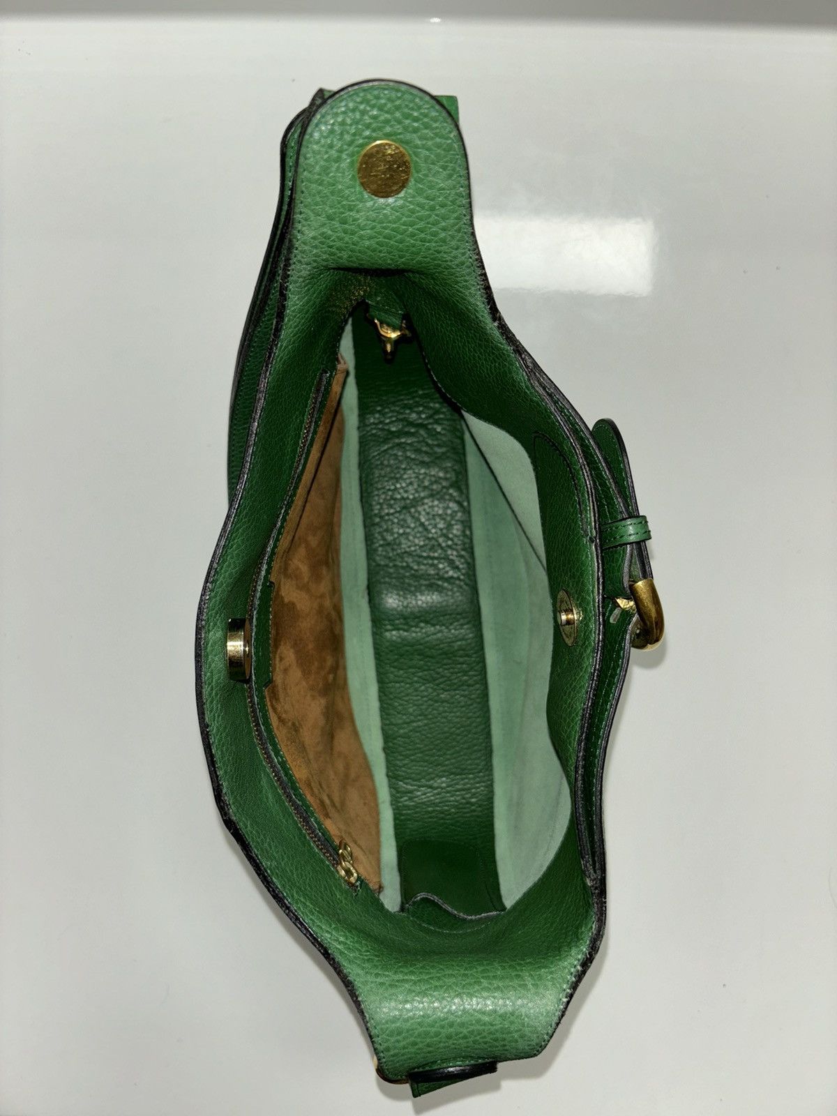 Delvaux RARE 1997 Souverain Leather Gold Hardware Shoulder Hand Bag Size ONE SIZE - 12 Thumbnail