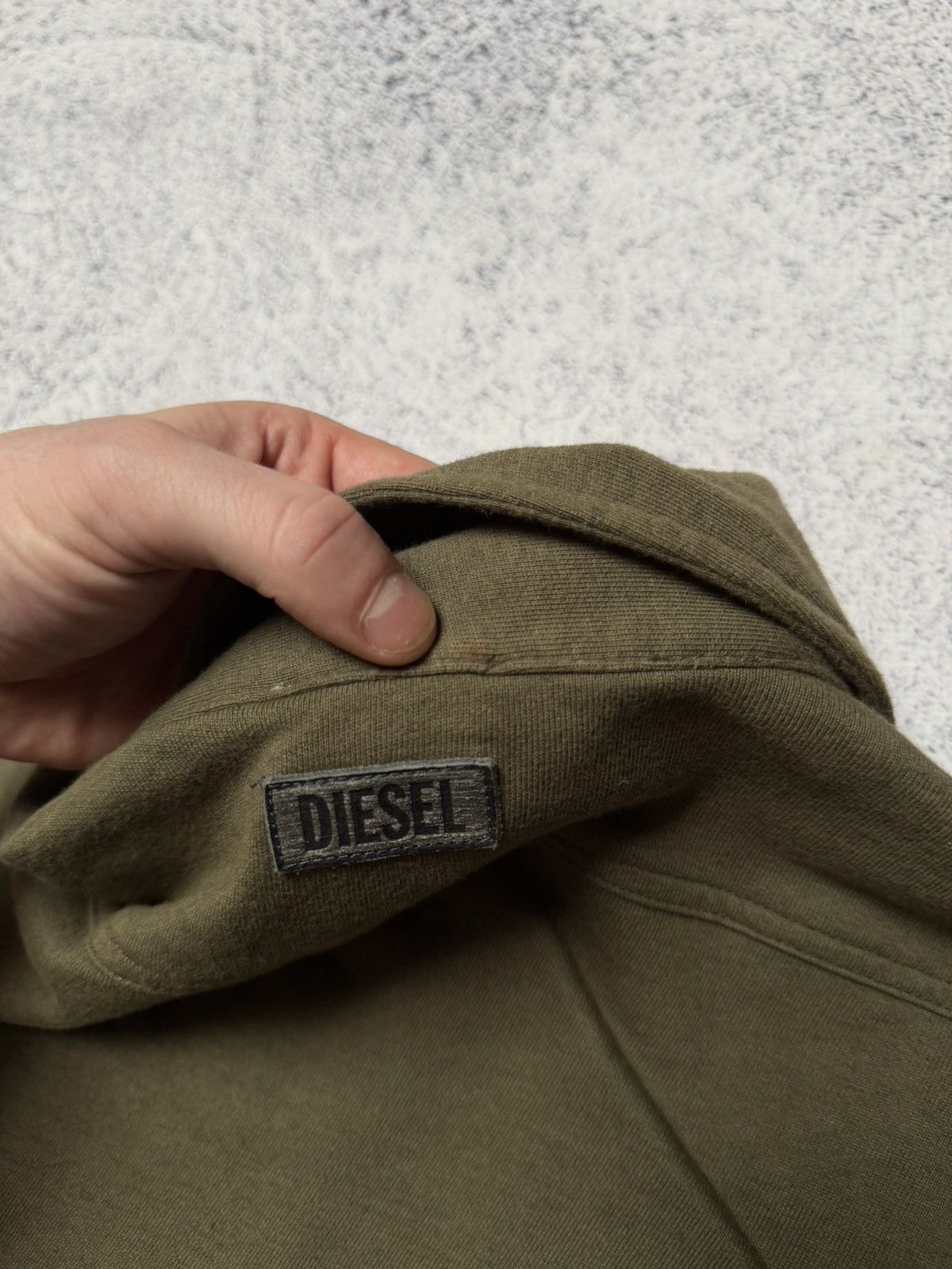 Diesel Archive 90/00s Diesel Cropped Military Green Jacket Y2K RARE Size S / US 4 / IT 40 - 18 Thumbnail