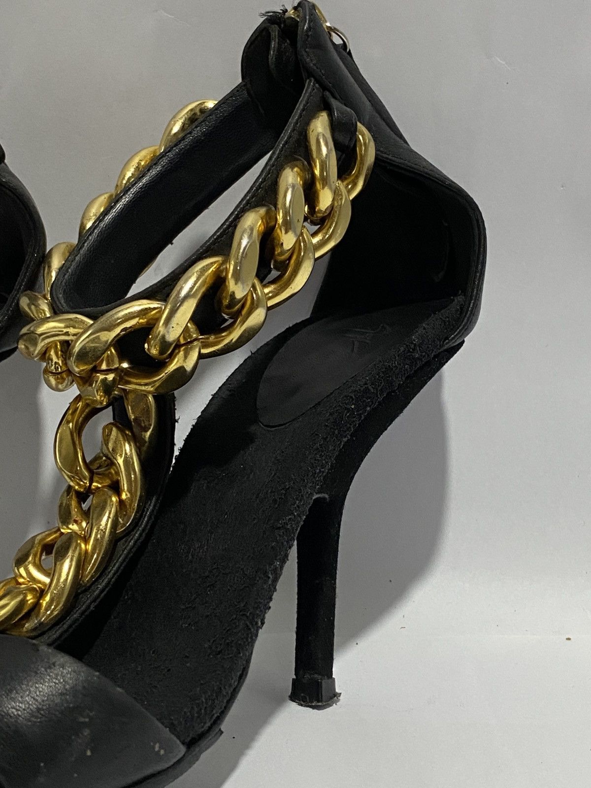 Giuseppe Zanotti Giuseppe Zanotti Gold-Chain Heel Size US 5.5 / IT 35.5 - 4 Thumbnail