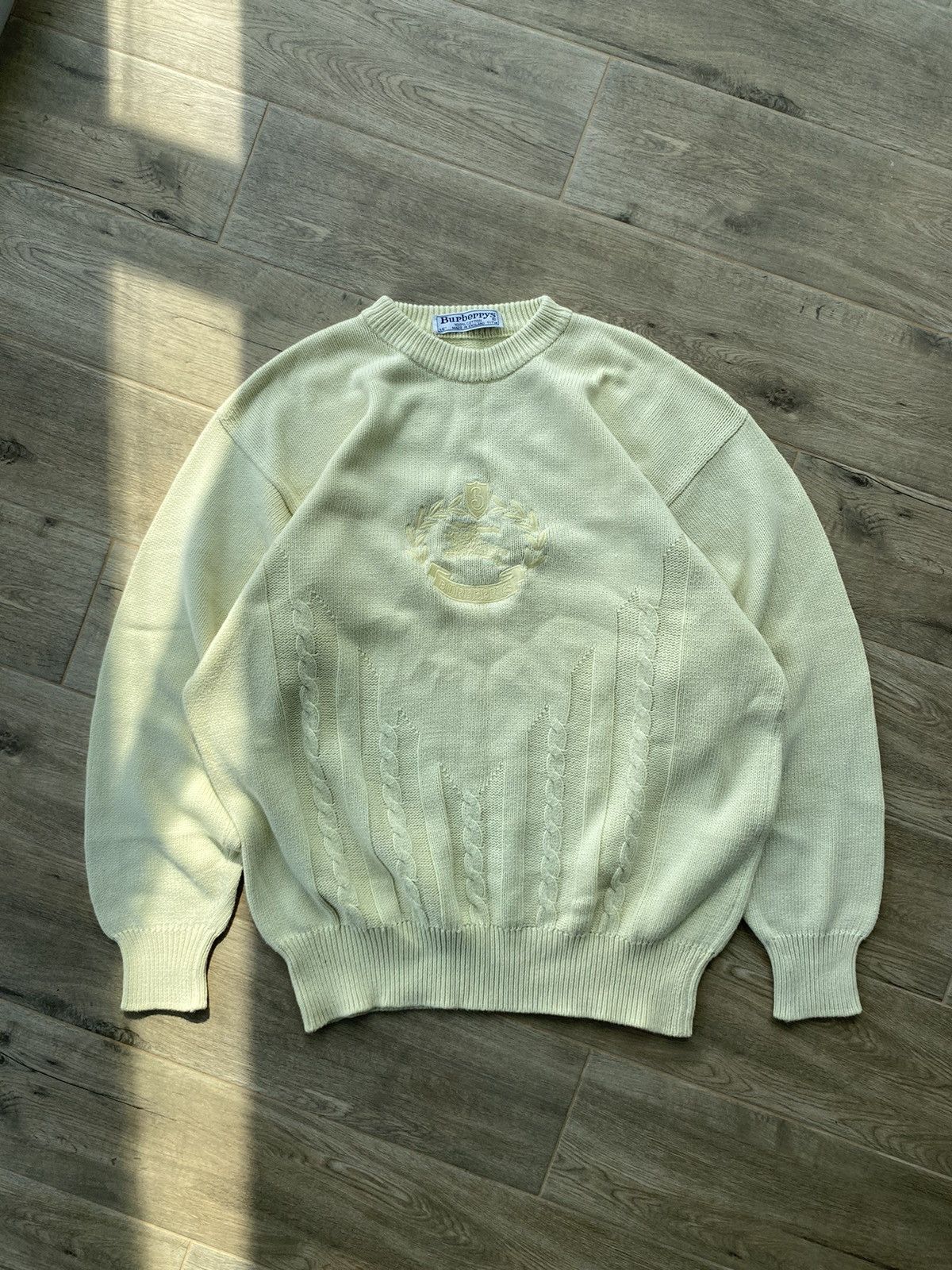 Burberry Burberry Big Logo Knit Sweater Size US L / EU 52-54 / 3 - 1 Thumbnail