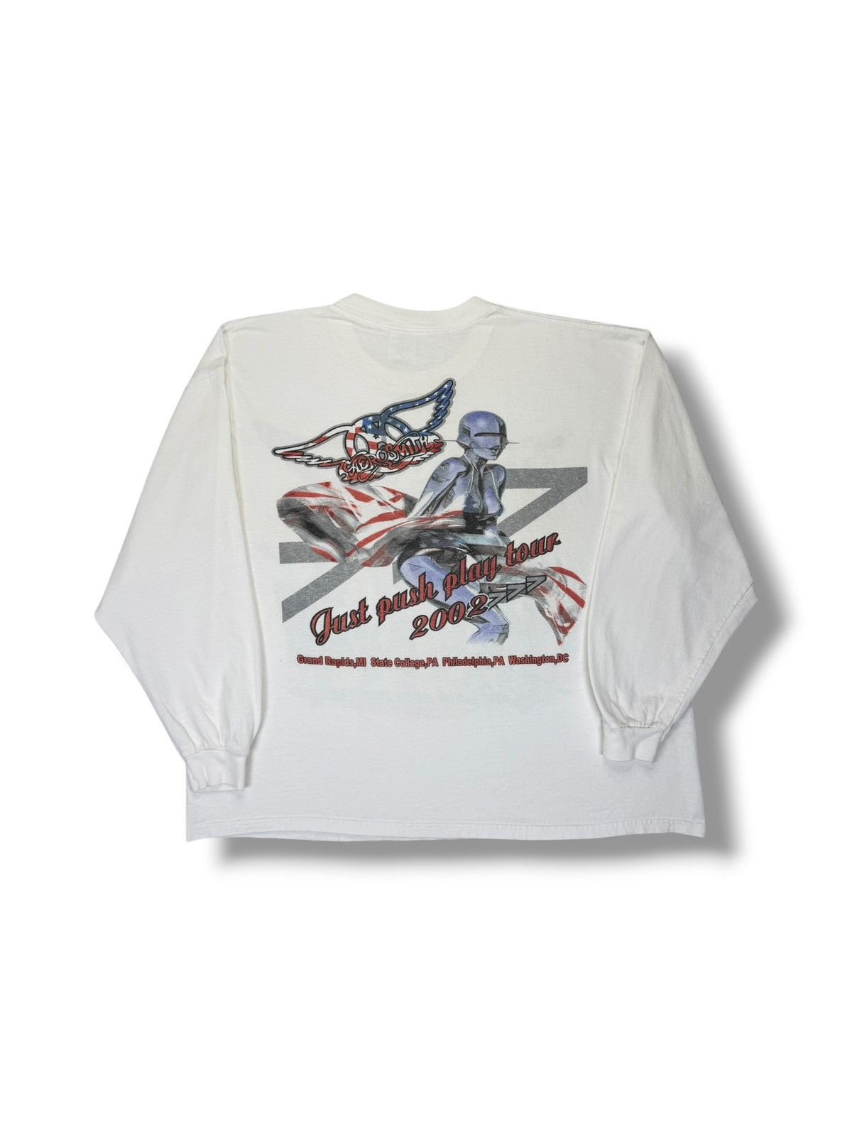 Band Tees Vintage 2002 Aerosmith Sorayama Long Sleeve Tee Size US XL / EU 56 / 4 - 1 Thumbnail