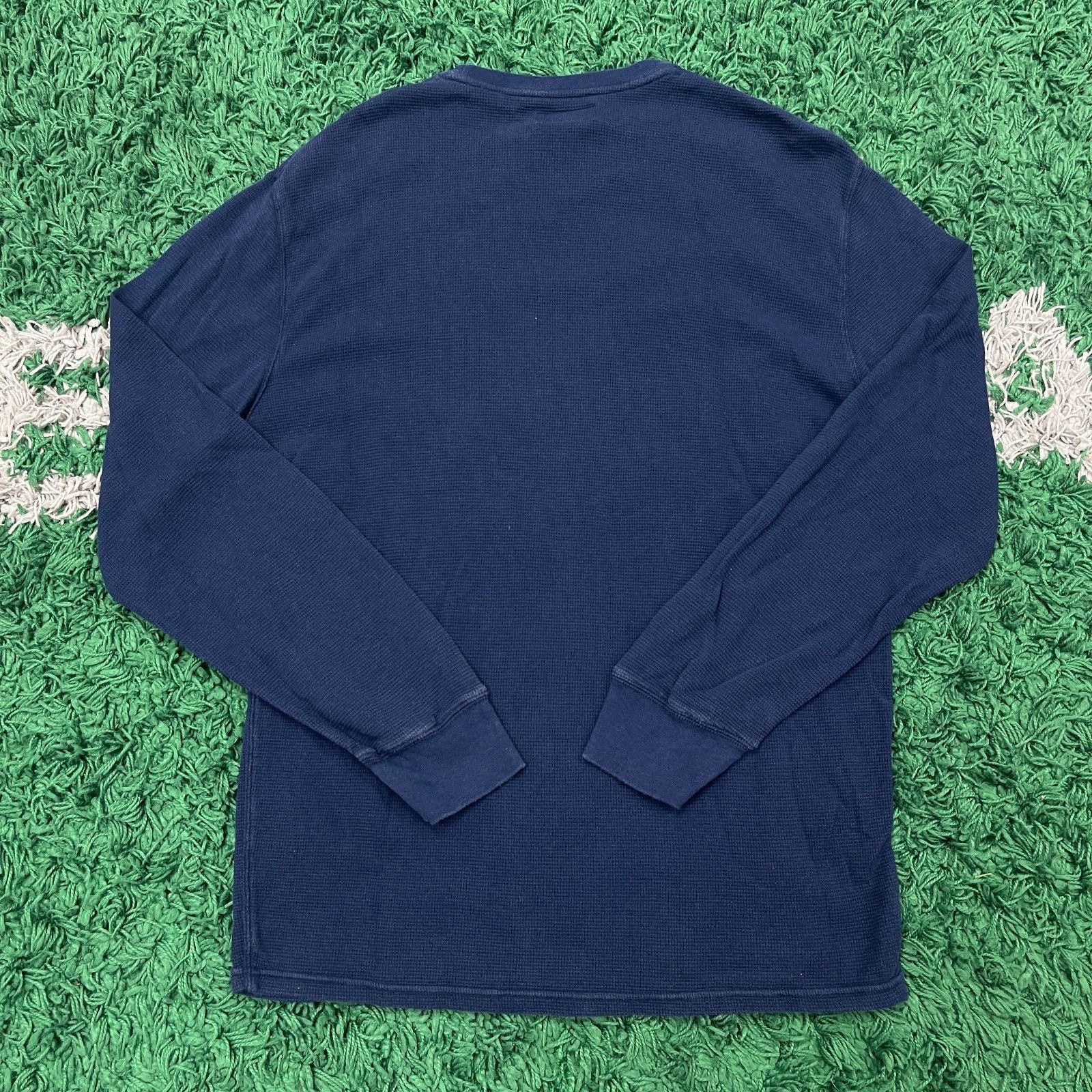 Polo Ralph Lauren Polo Ralph Lauren Waffle Knit Thermal Shirt Blue Pony Large Size US L / EU 52-54 / 3 - 5 Thumbnail