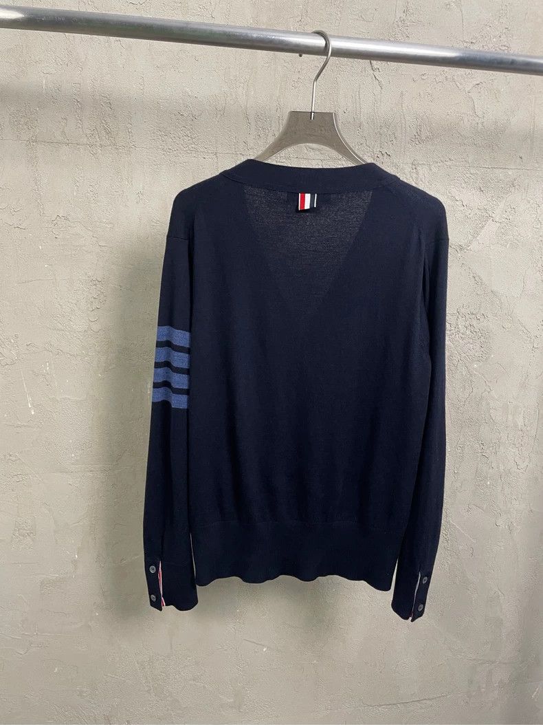 Thom Browne Thom Browne Blue sweater Size US M / EU 48-50 / 2 - 2 Thumbnail
