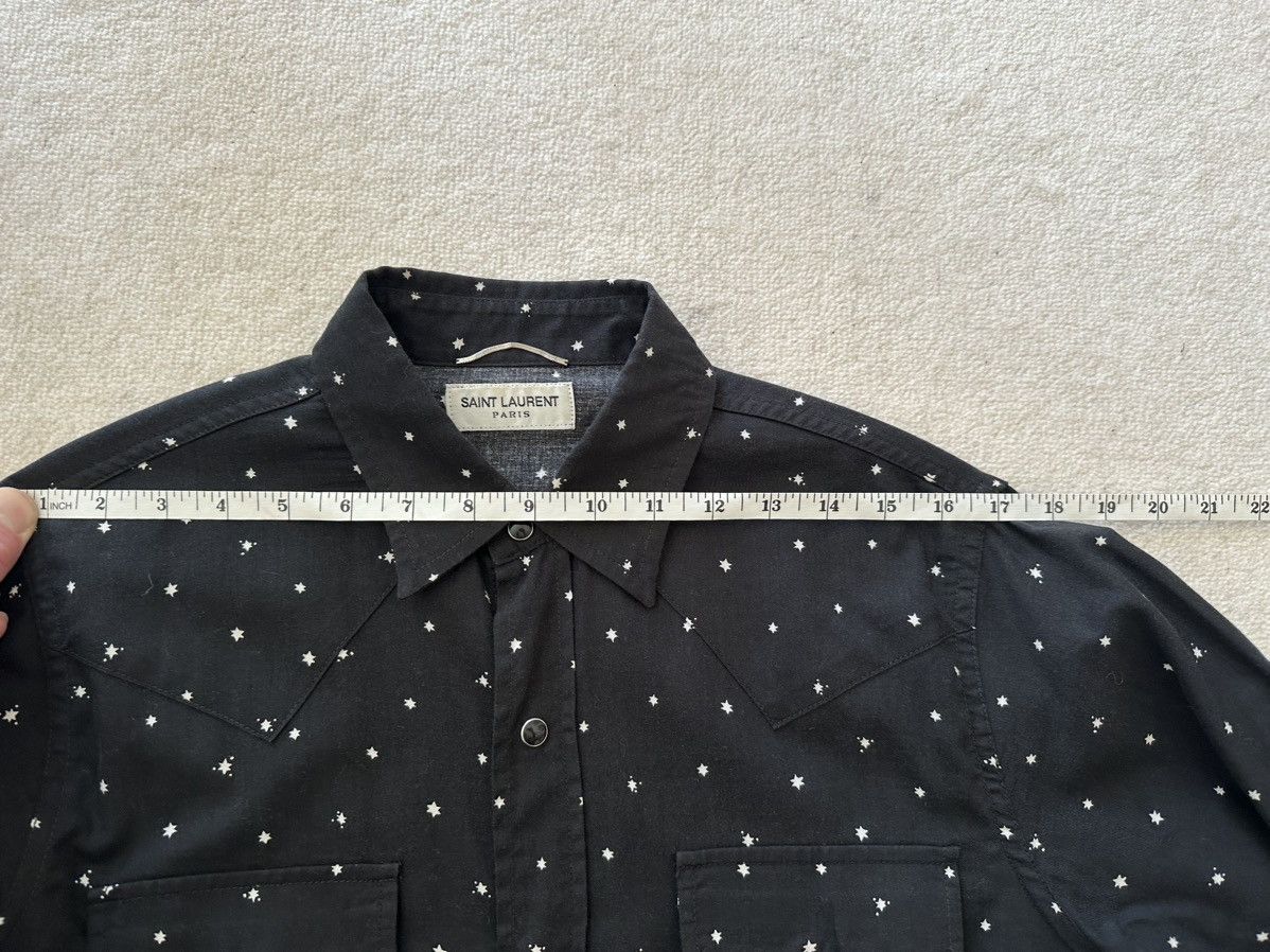 Saint Laurent Paris Grail SS16 Saint Laurent black shirt white star polka dot S Size US S / EU 44-46 / 1 - 8 Thumbnail